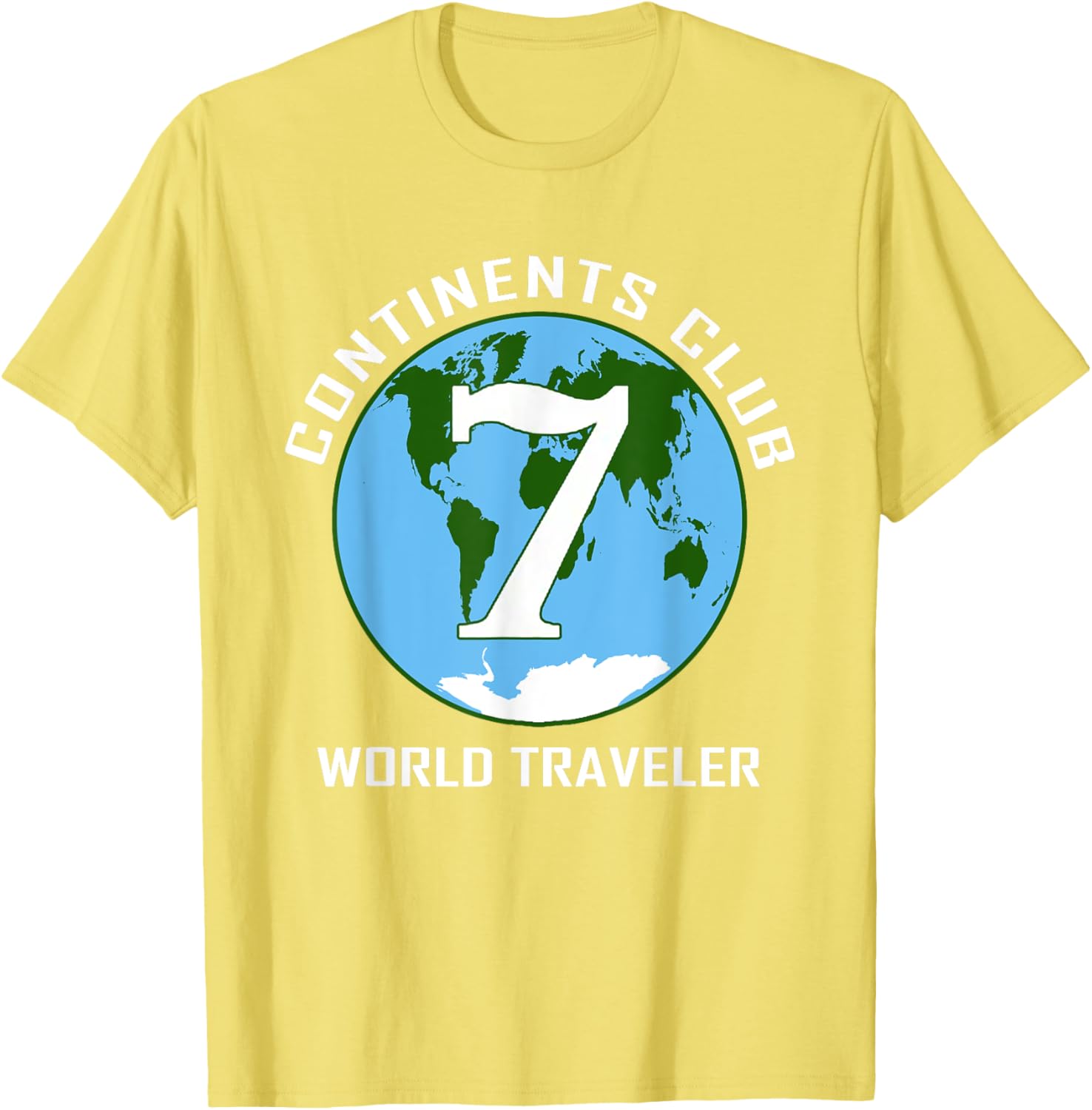 7 Continents World Traveler Club Double-Sided T-Shirt for Adventurers - 16