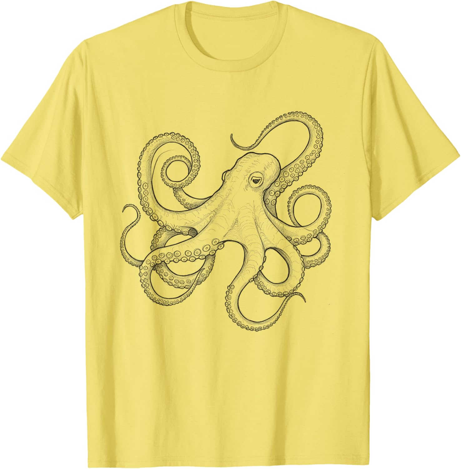 Octopus Sketch Design Idea T-Shirt for Unique Style and Fun Fashion - 12