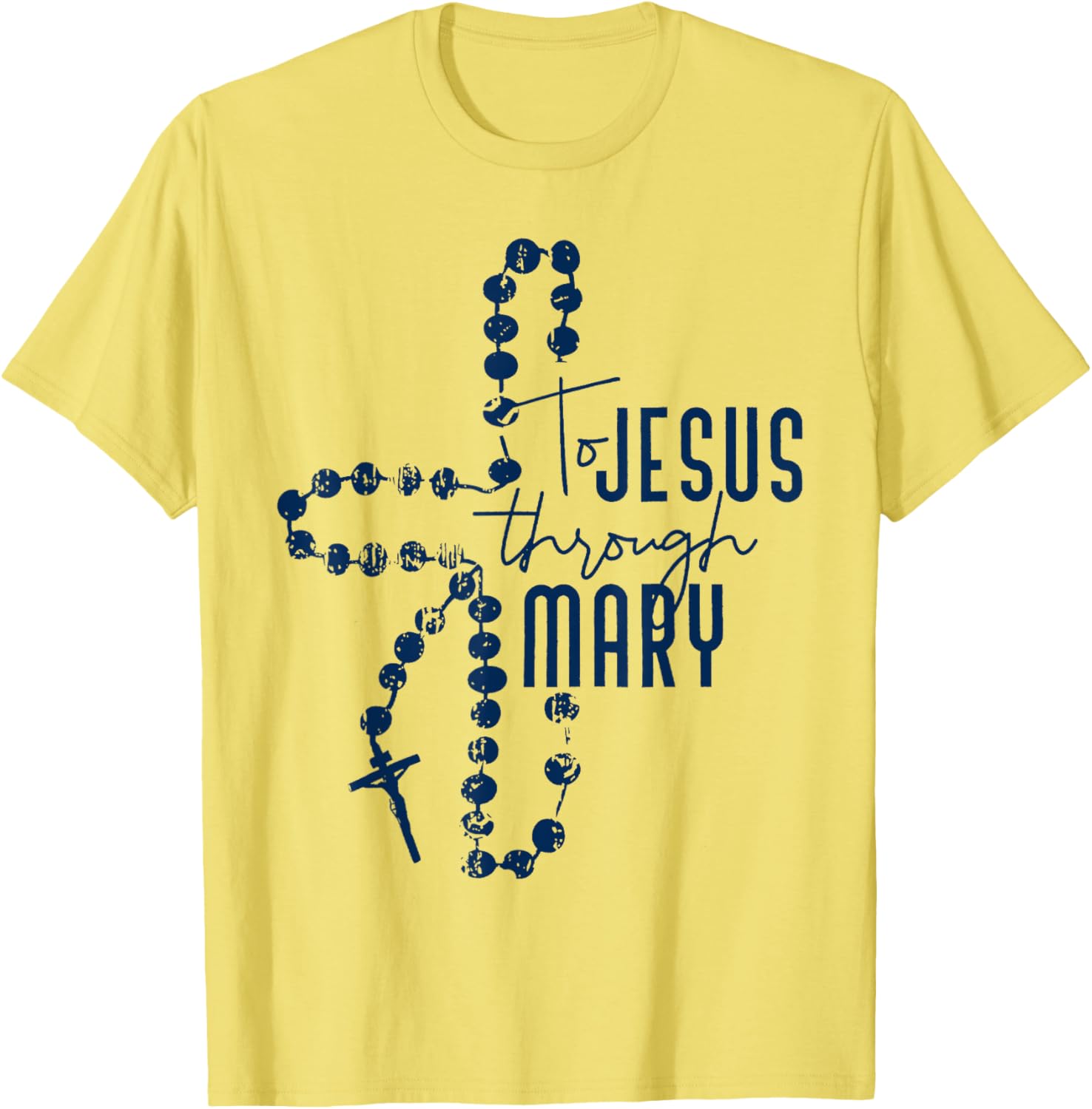 To Jesus Through Mary Christian T-Shirt for Faith and Inspiration - 4
