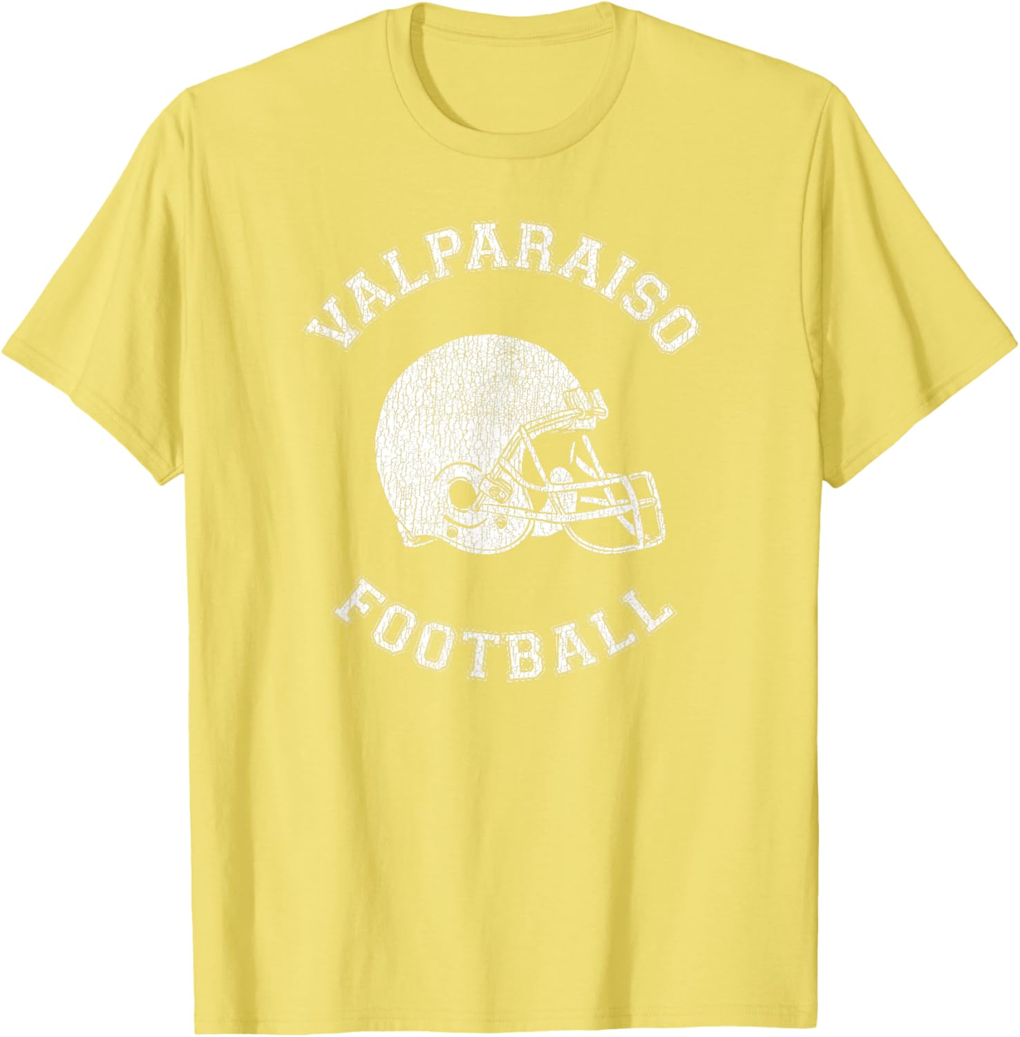 Valparaiso Retro 1980s Distressed Football T-Shirt for Vintage Style Lovers - 16