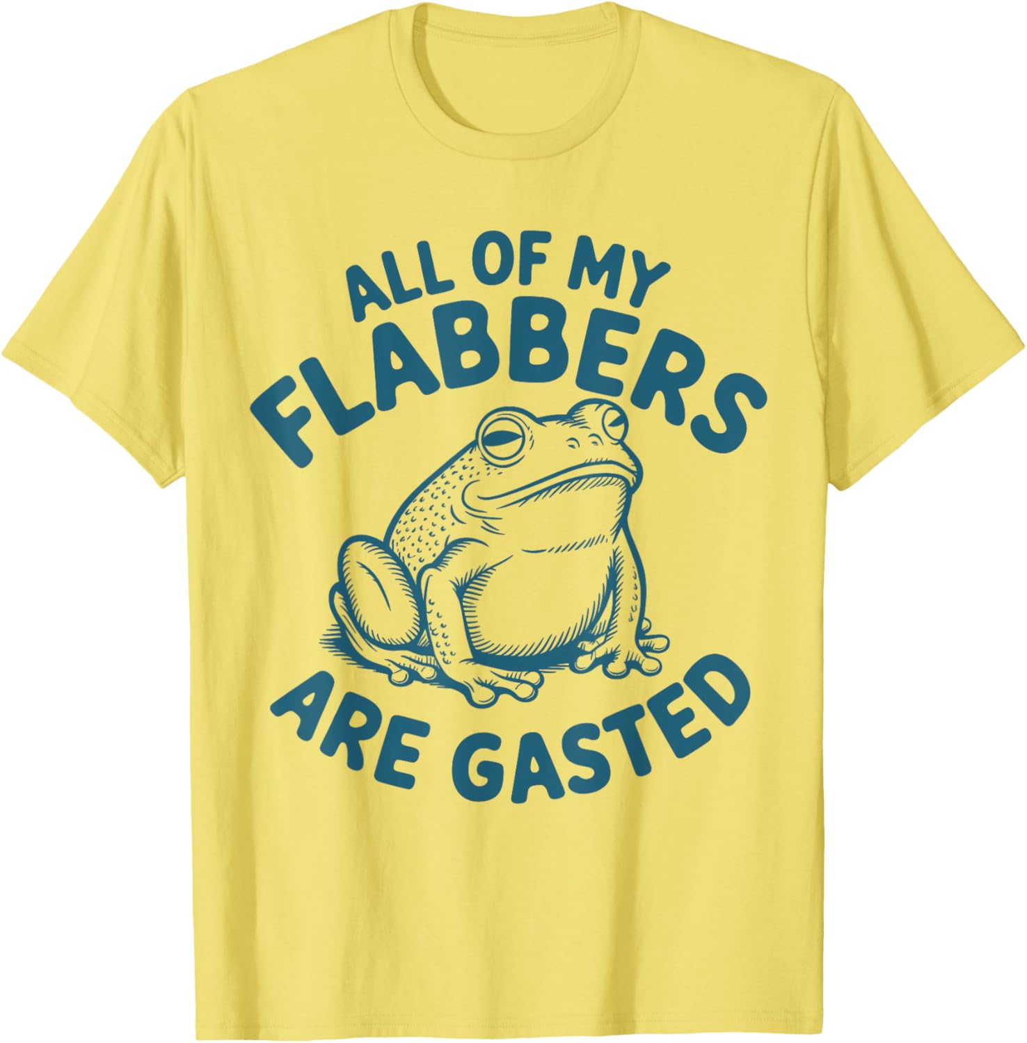 Funny Frog T-Shirt - All of My Flabbers Are Gasted - Cute Graphic Tee for All Ages - 4