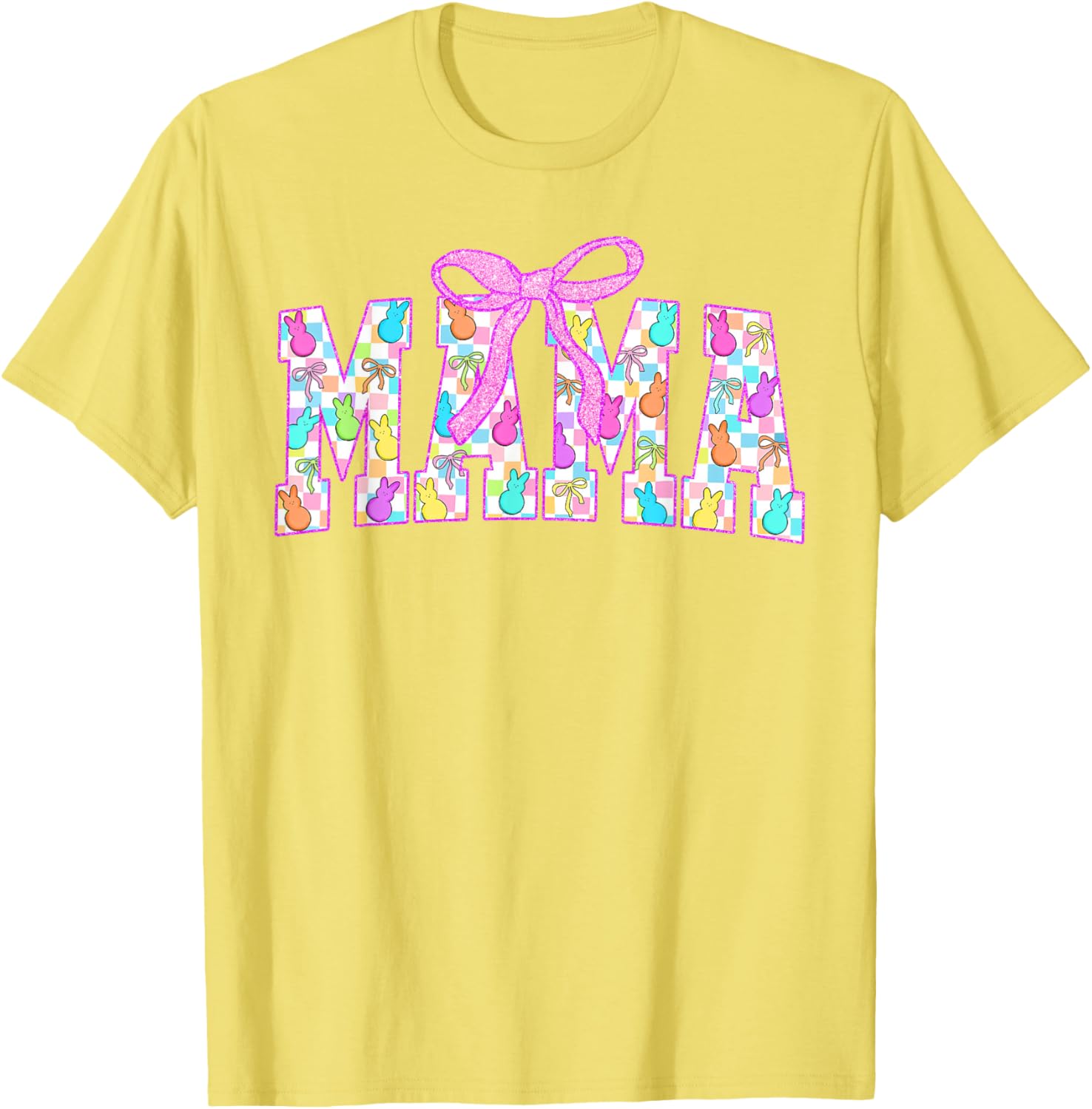 Mama Coquette Happy Easter Bunny T-Shirt for Spring Egg Hunts - 5