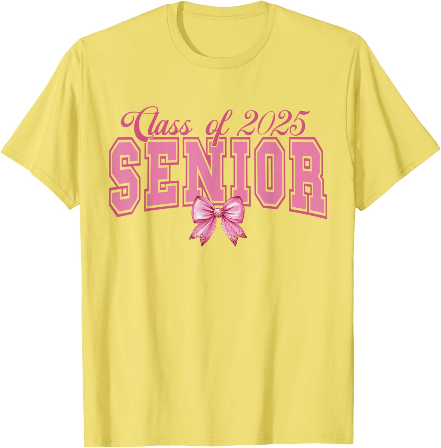 Class of 2025 Graduation Bow Tee Stylish T-Shirt for Proud Grads - 7