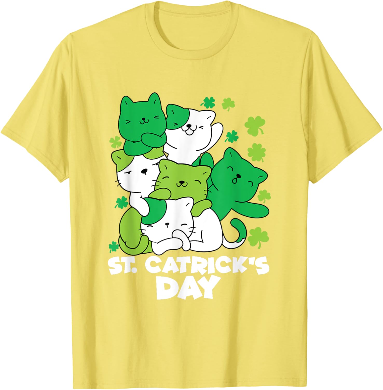 Cute Cat St. Patrick's Day Leprechaun T-Shirt for Festive Fun - 15