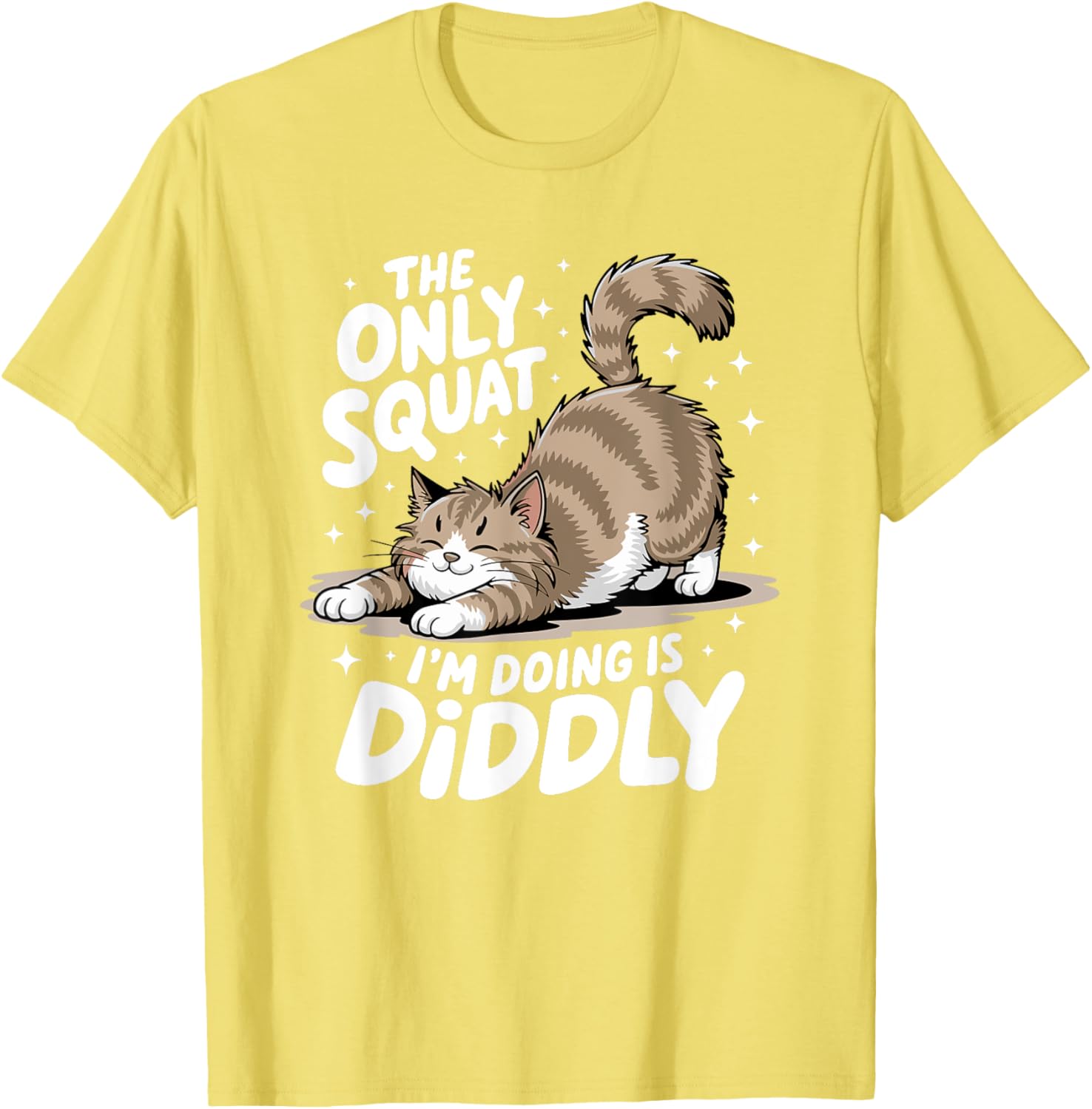 Funny Diddly Squat Cat T-Shirt for Men and Women - Perfect Gift for Cat Lovers - 5