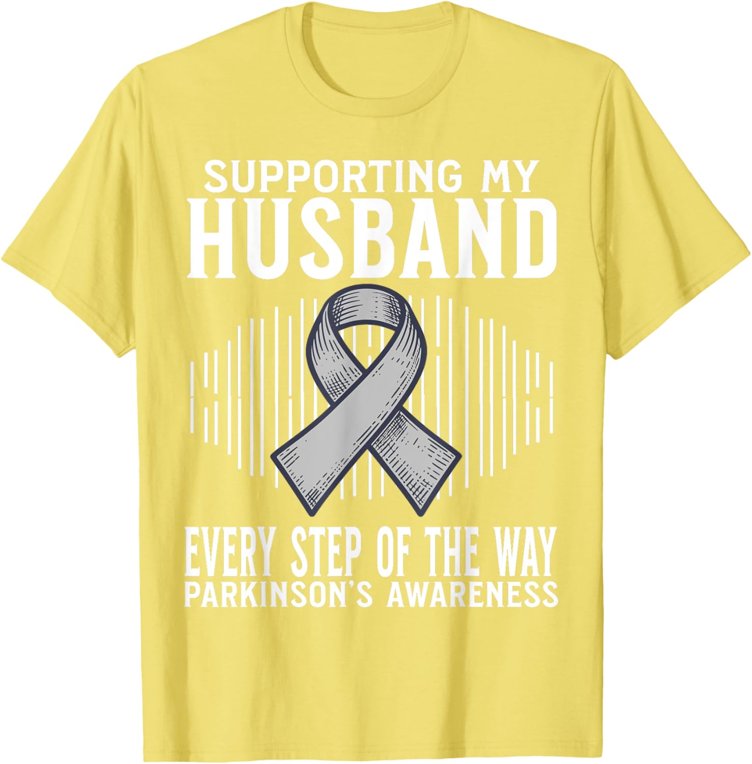 Support My Husband Parkinson's Disease Awareness T-Shirt Gift - 16