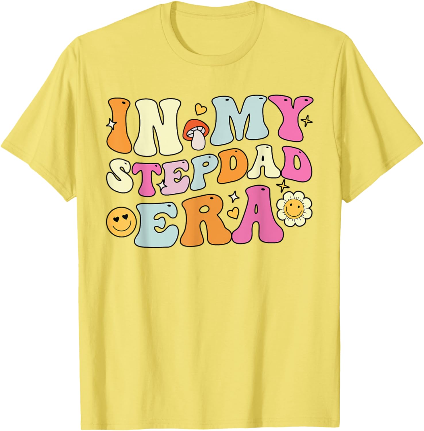 Groovy In My Stepdad Era T-Shirt Perfect for Father's Day Gift - 11