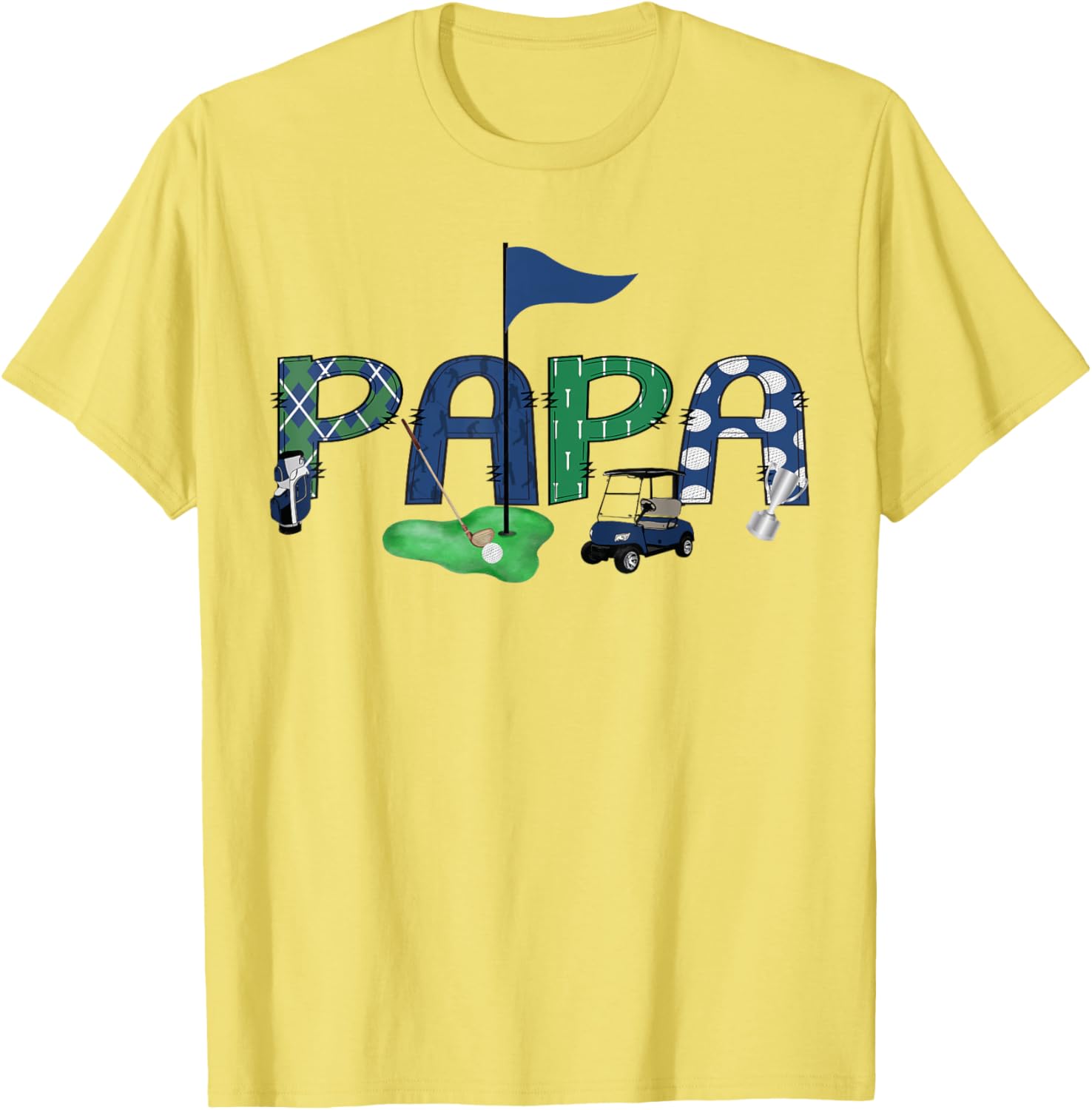 Papa Of The Birthday Boy Hole in One Golf T-Shirt for Celebrations - 6