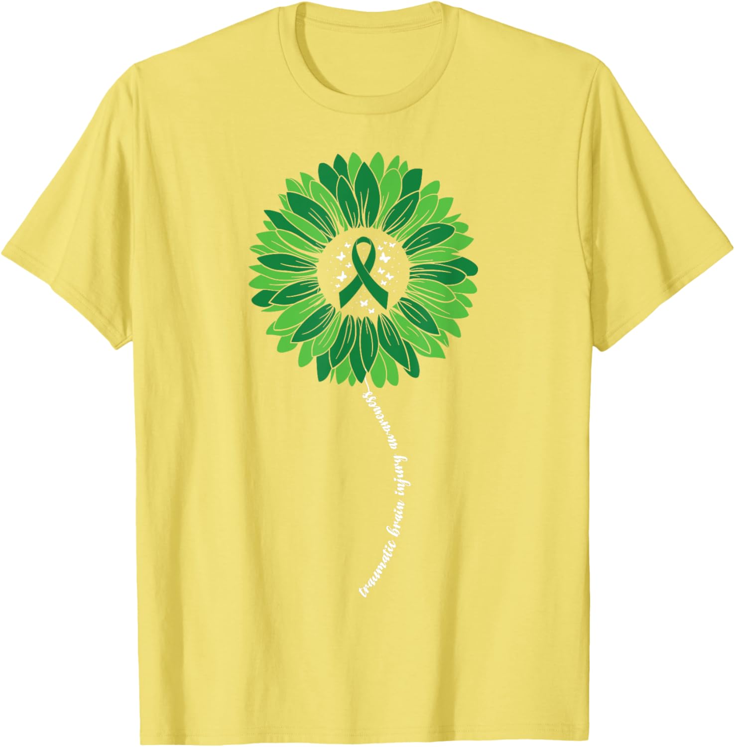 Support TBI Awareness with Sunflower Design Women's T-Shirt - 1