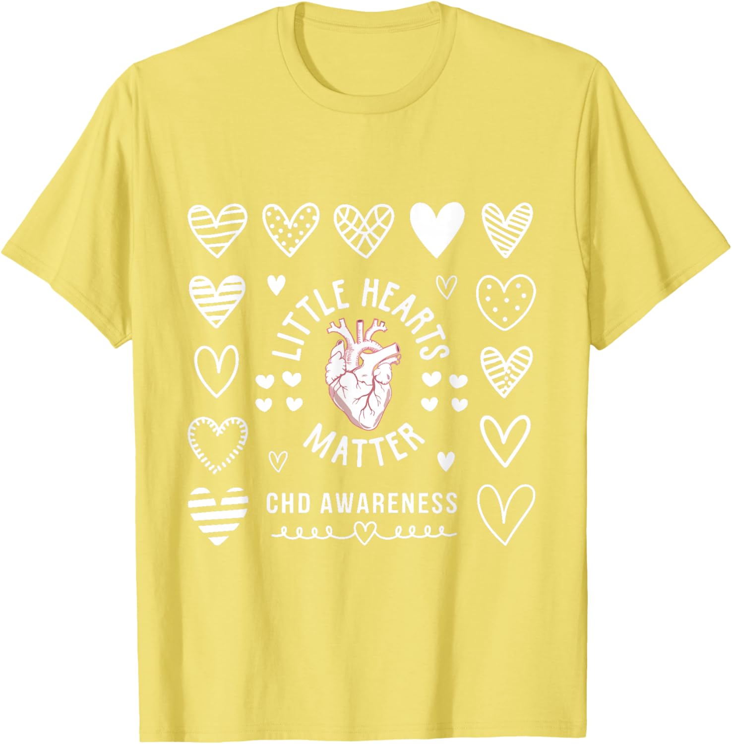 Heart Anatomy Valentine CHD Awareness T-Shirt for Heart Health Support - 26