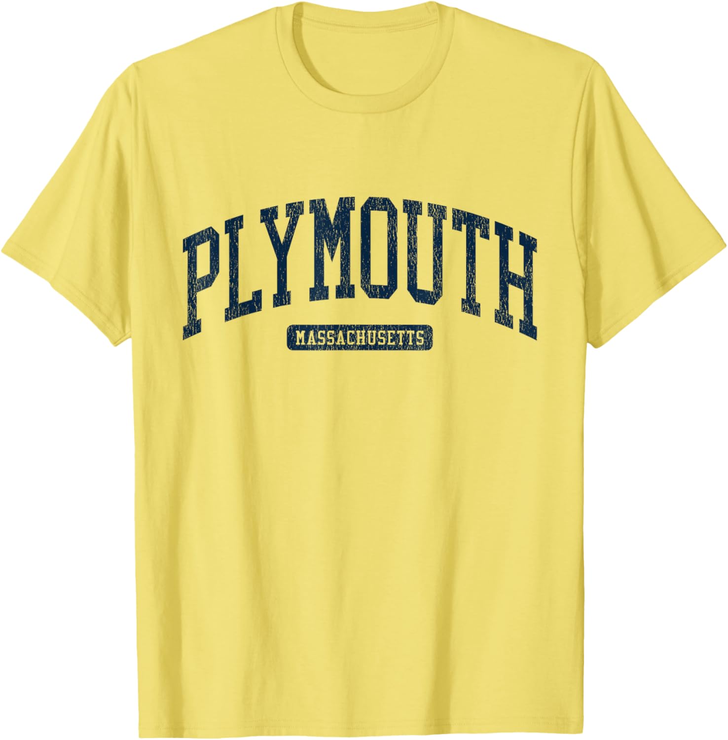 Plymouth MA College Blue T-Shirt for Stylish Campus Vibes - 12