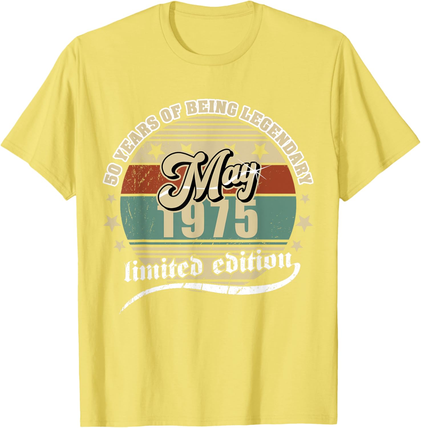 Vintage 50th Birthday May 1975 T-Shirt for Legendary Celebration - 5