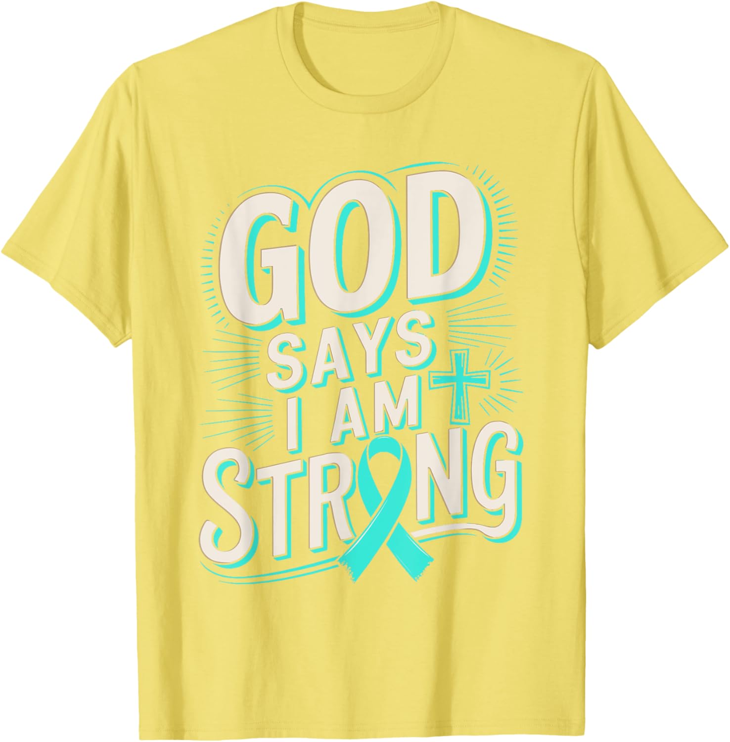God Says I'm Strong Survivor Dysautonomia Awareness T-Shirt for Supporters - 14