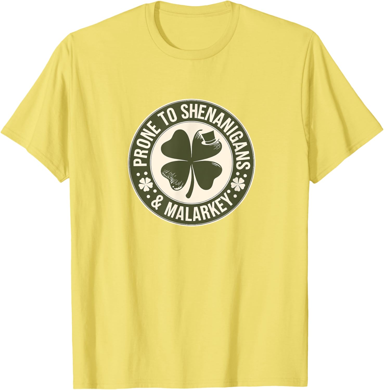Prone to Shenanigans St Patrick's Day Clover T-Shirt for Fun Celebrations - 10
