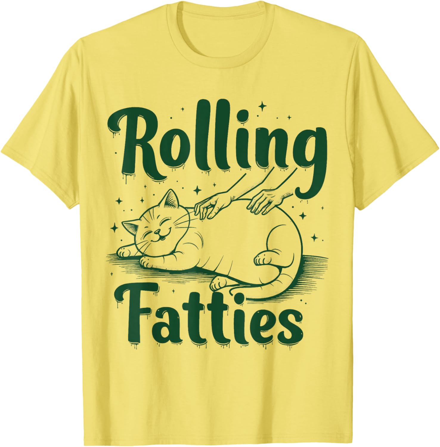 Funny Rolling Fatties Cat T-Shirt for Cat Moms and Dads - Cute Gift Idea - 4