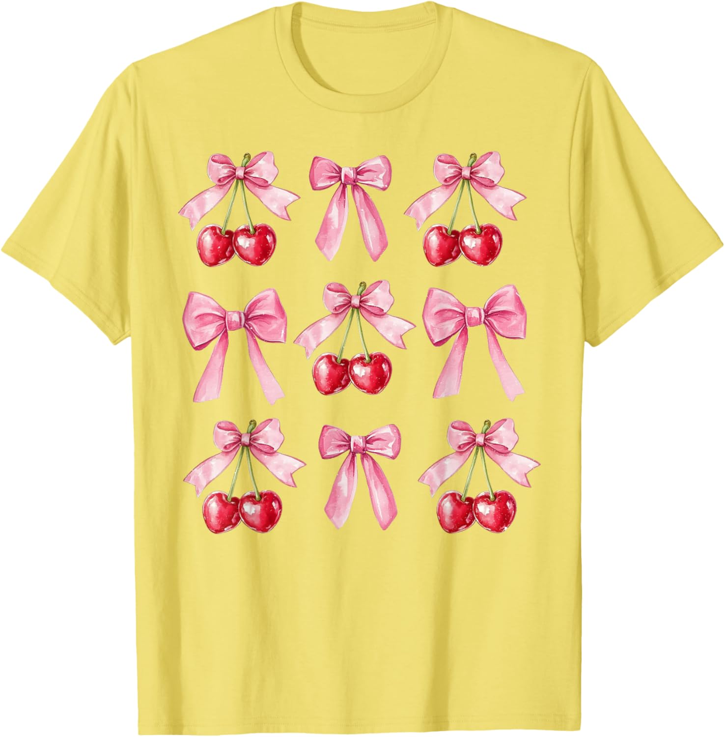 Cute Pink Coquette Bow Cherry Valentine's Day Sweater for Women and Girls - 14