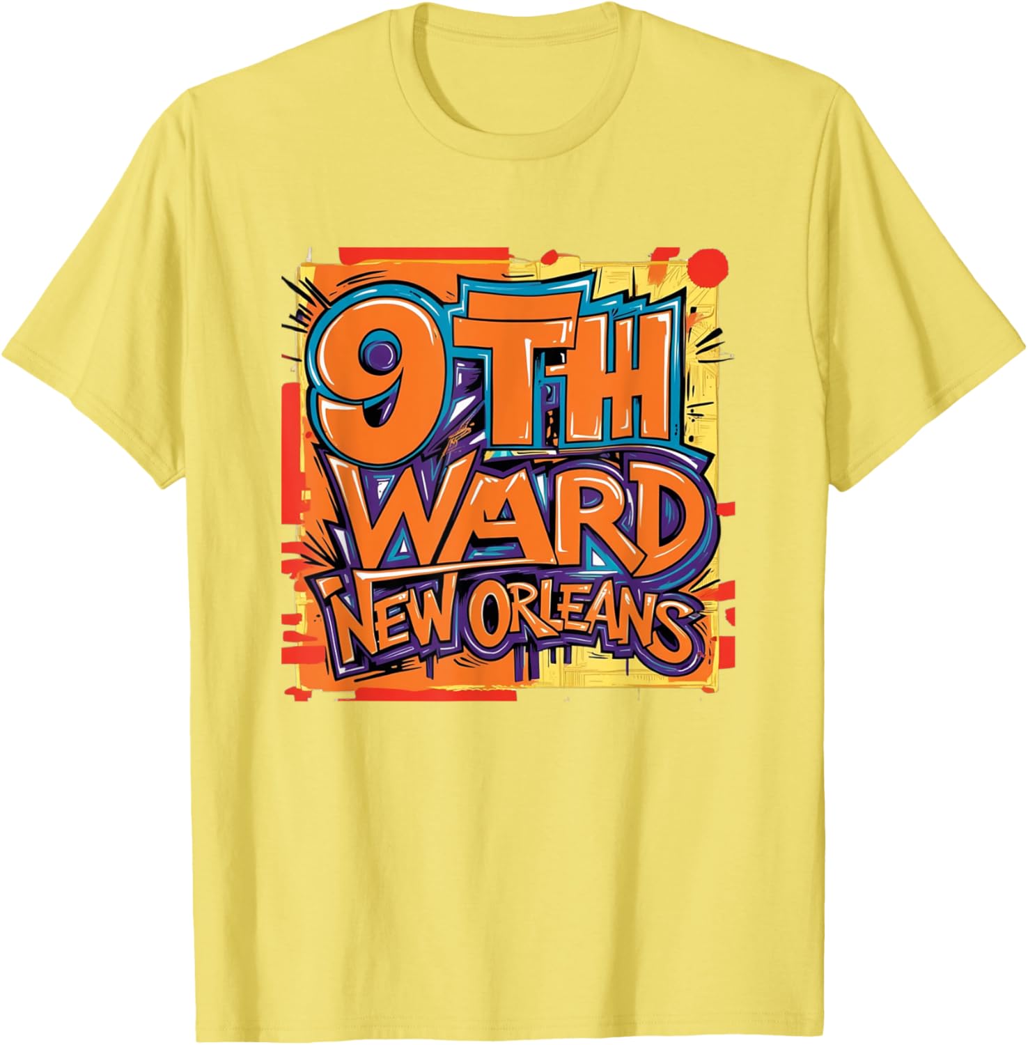 9th Ward Graffiti Art T-Shirt New Orleans Unique Style Clothing - 23