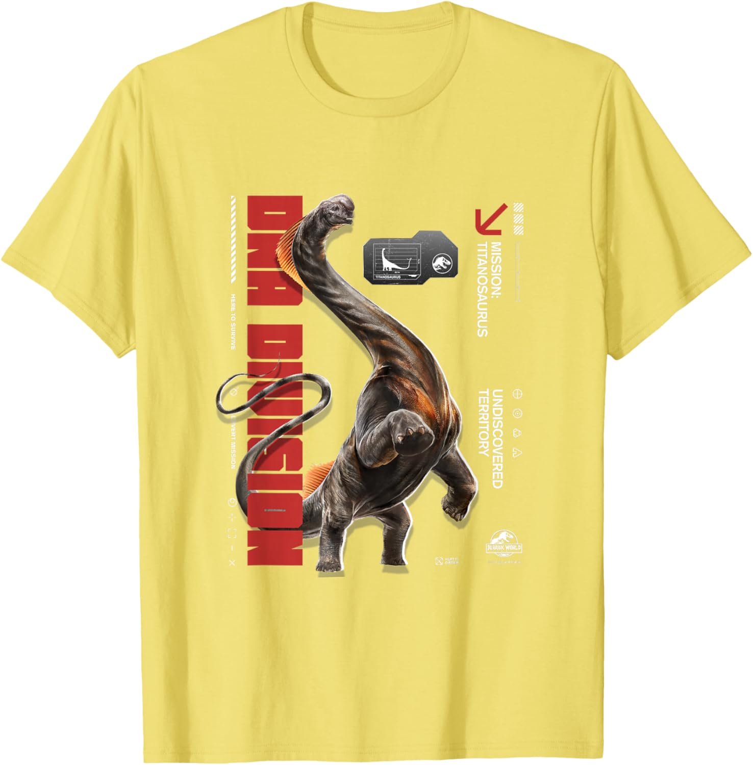 Jurassic World Rebirth Titanosaurus DNA Division T-Shirt for Dino Fans - 18