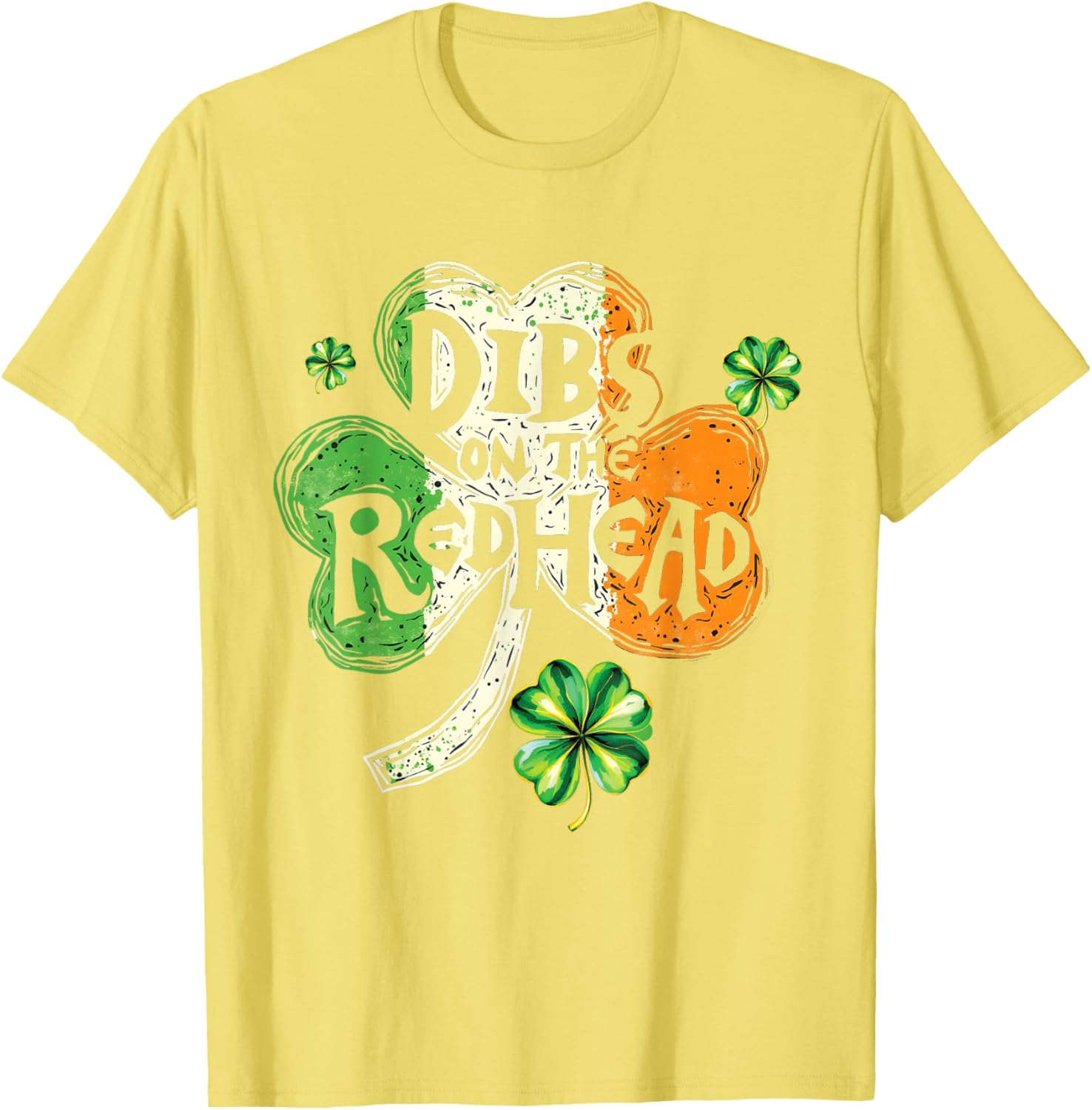 Dibs on the Redhead St Patrick's Day Shamrock T-Shirt for Women - 4
