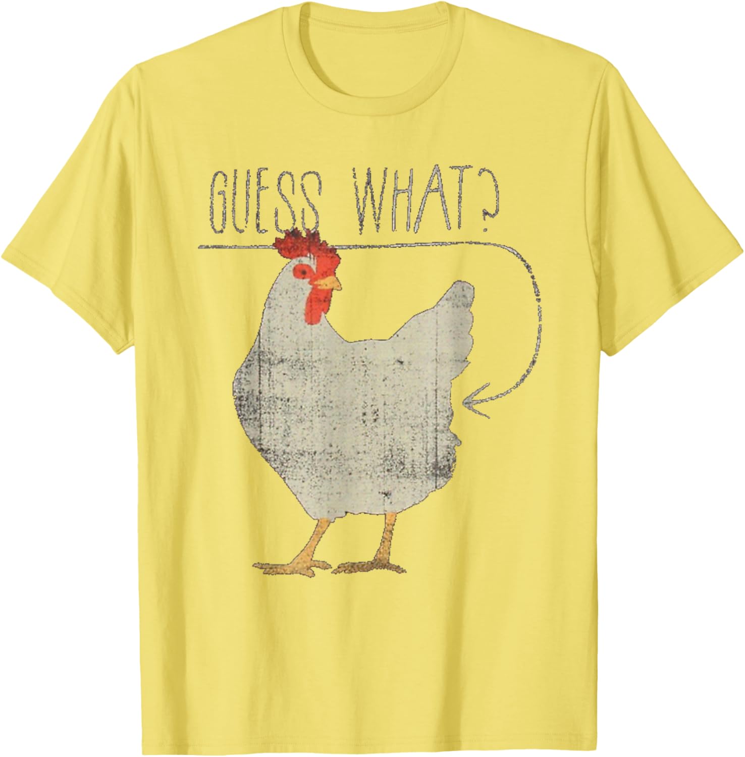 Funny Chicken Meme T-Shirt Guess What Chicken Butt Humor Apparel - 19