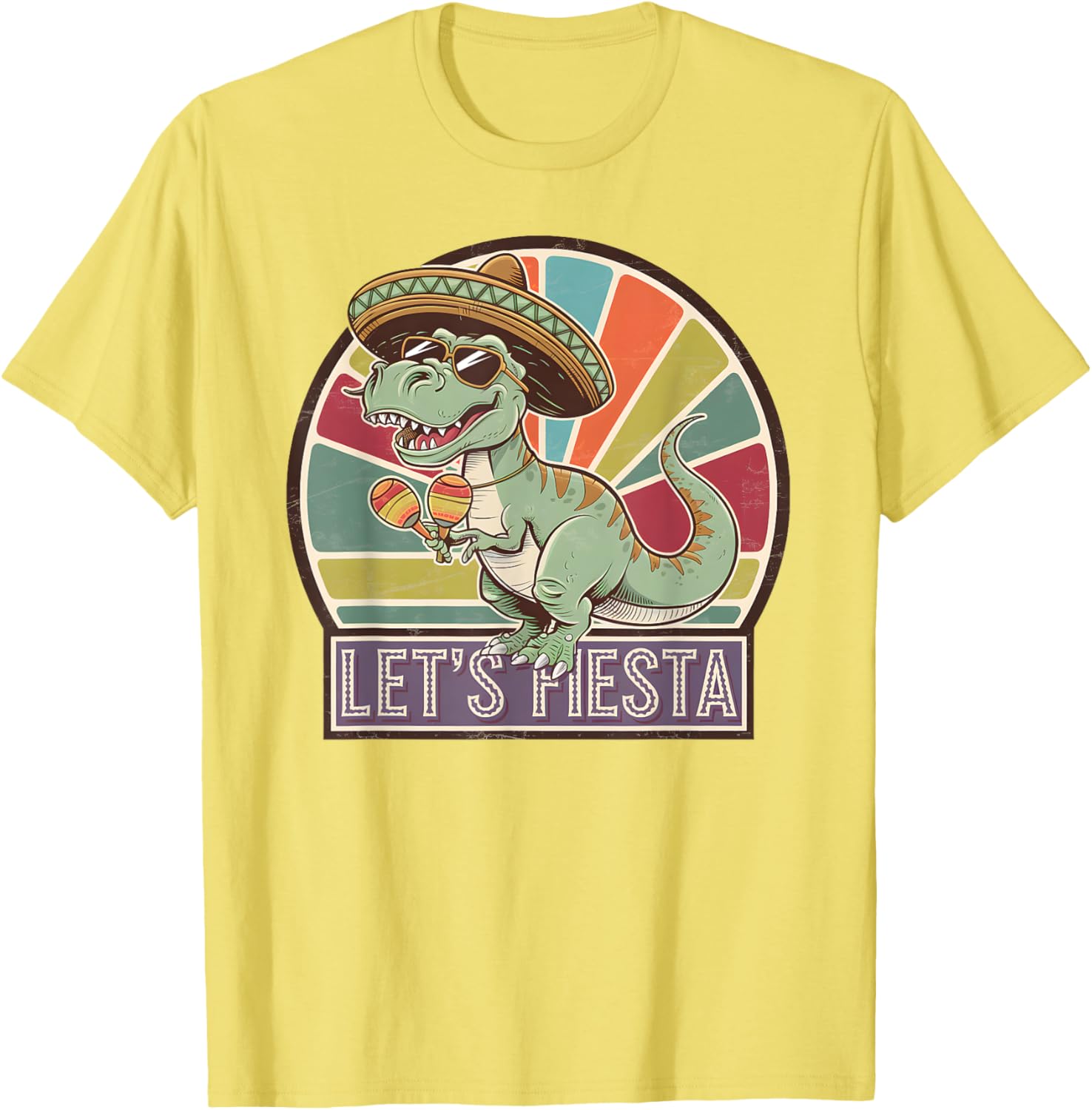 Lets Fiesta Mexican Dino T-Rex Cinco de Mayo Toddler Boys T-Shirt - 21