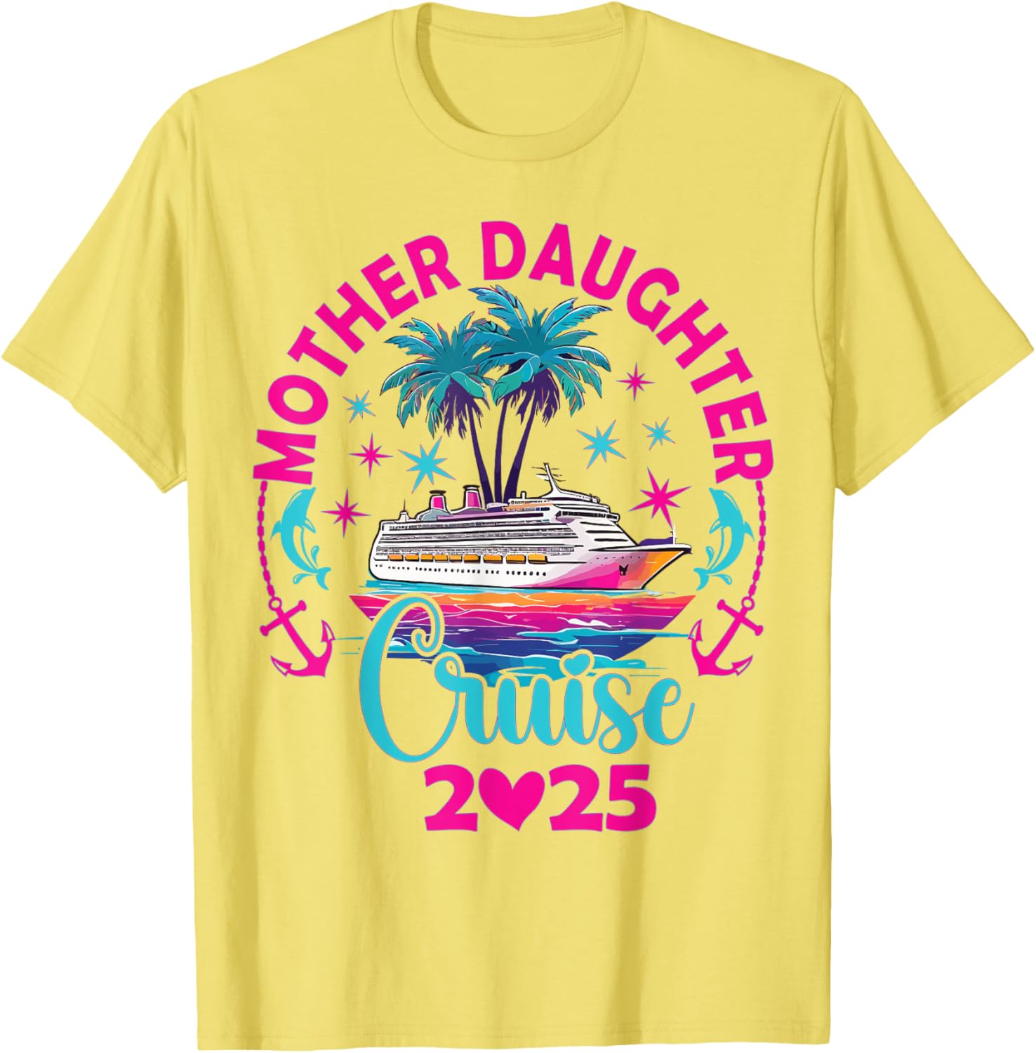 Fun Mom and Daughter Cruise Trip T-Shirt for 2025 Family Vacation - 14