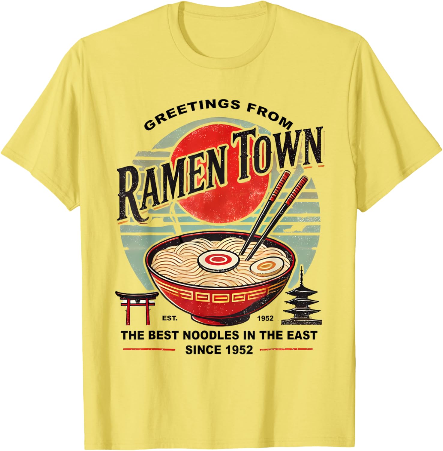 Vintage Japanese Ramen T-Shirt for Food Lovers and Fashion Enthusiasts - 2