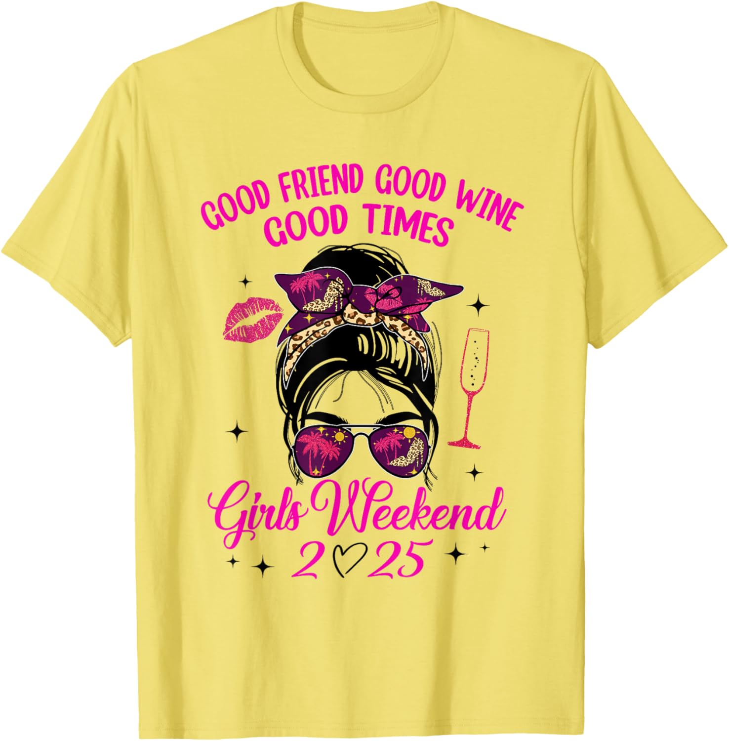 Girls Weekend 2025 Wine Vacay T-Shirt for Best Friends Trip Fun - 3
