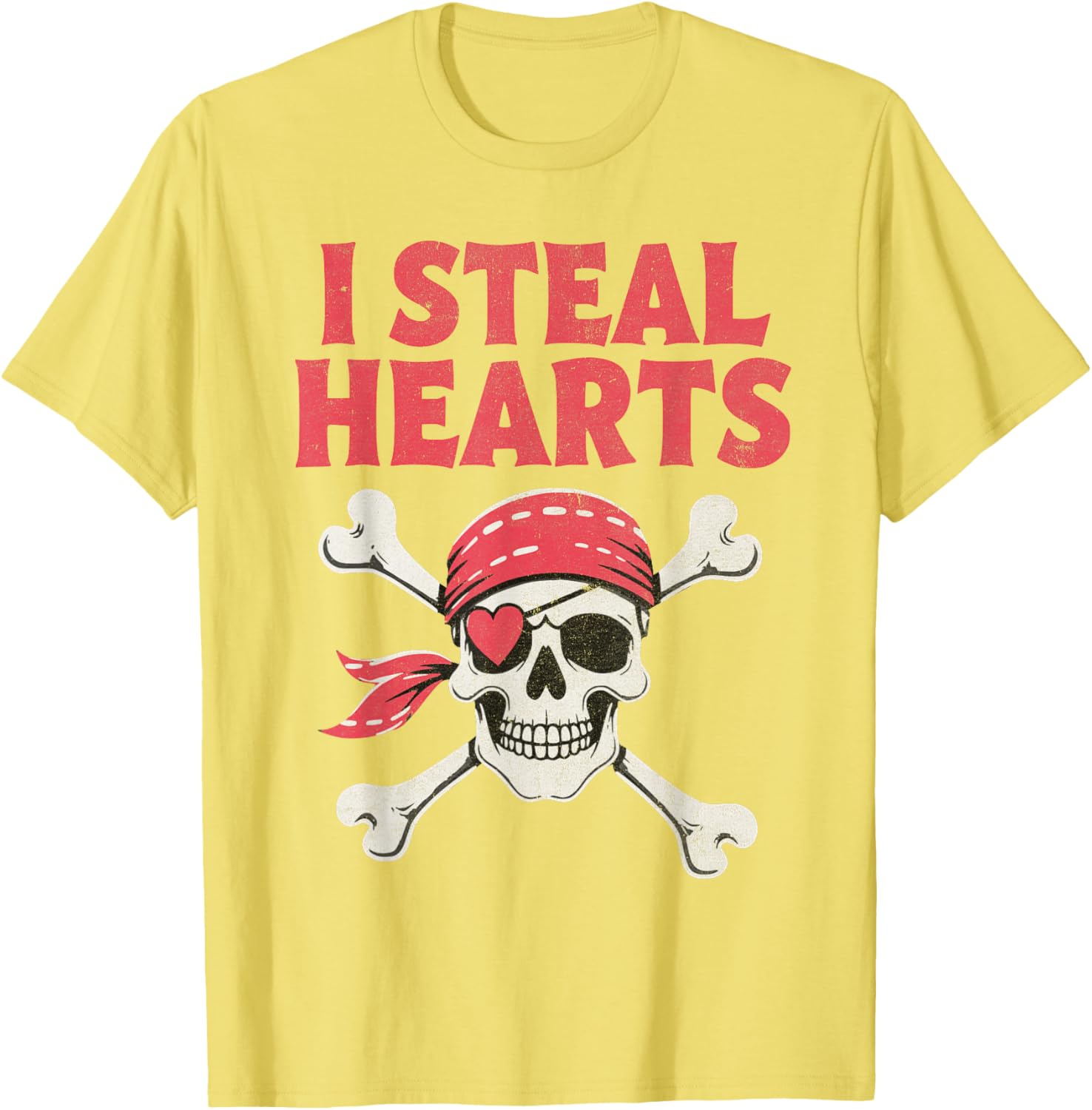 I Steal Hearts Pirate Skull T-Shirt for Kids - Perfect Valentine's Gift - 11