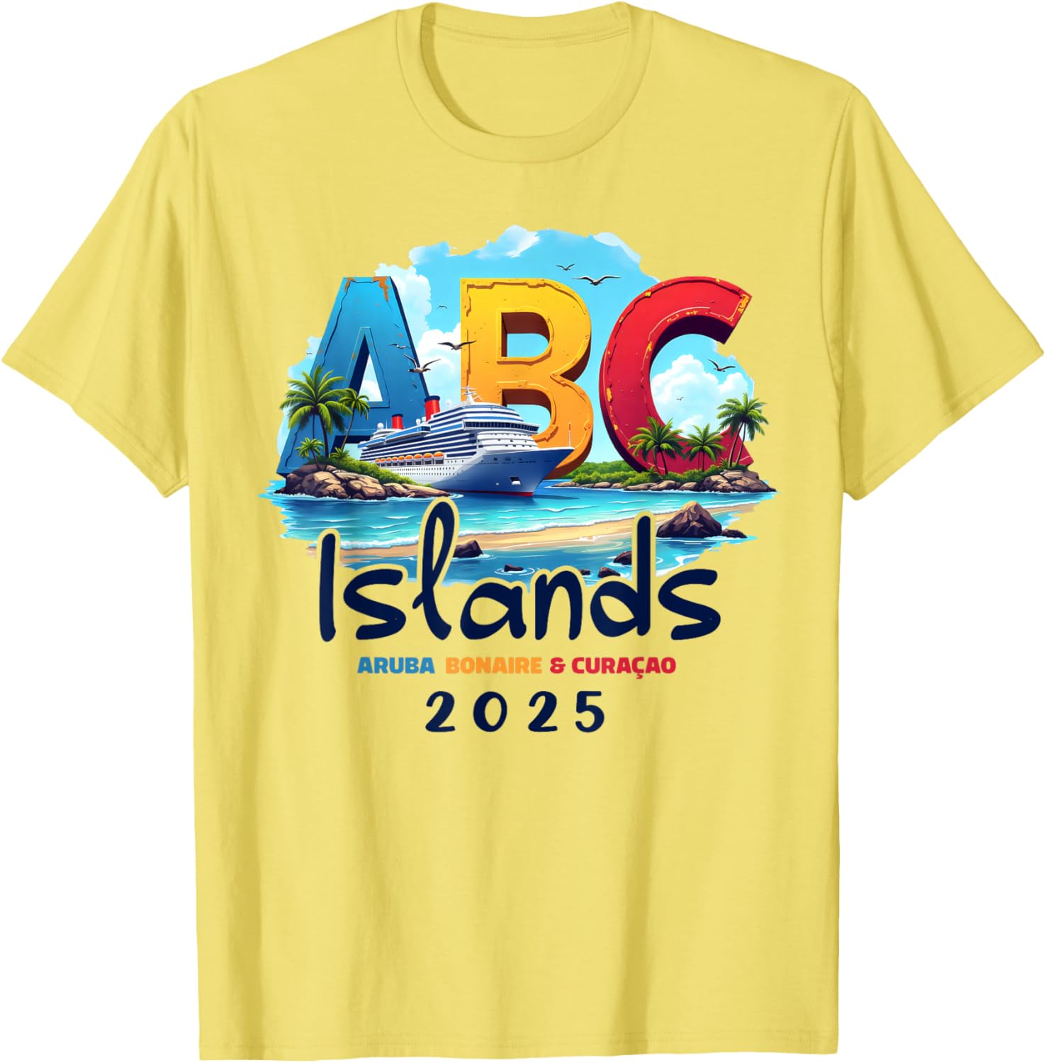 ABC Islands Cruise Vacation 2025 T-Shirt for Aruba Bonaire Curacao Fun - 3