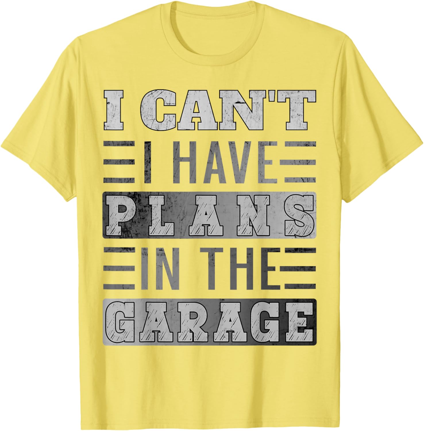 Funny Retro Car Mechanic T-Shirt I Can't I Have Plans In The Garage - 17