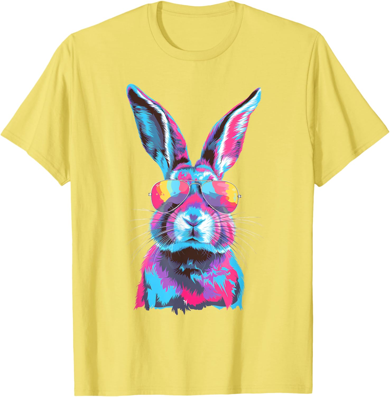 Bunny Face Sunglasses T-Shirt for Easter Fun - Men, Women, Kids - 14