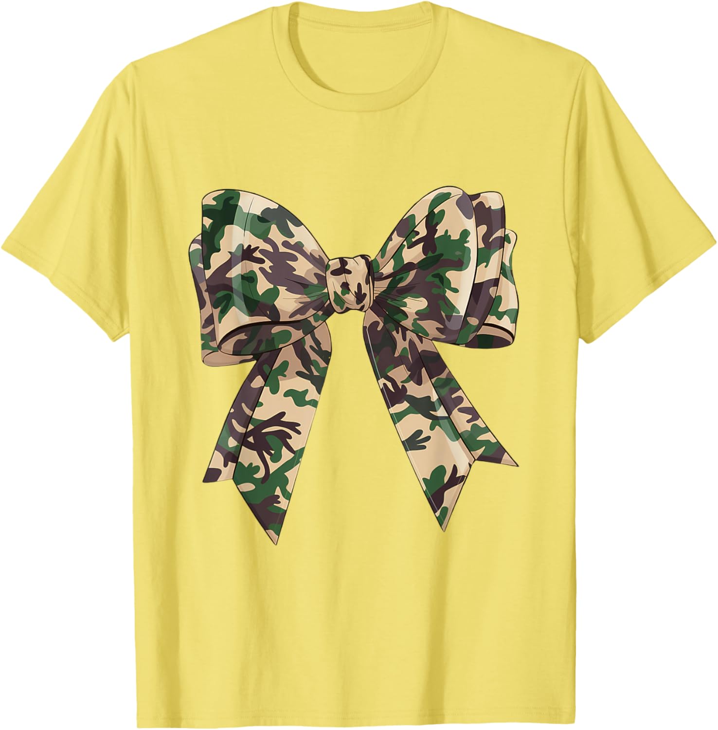 Chic Camouflage Bow Coquette T-Shirt for Hunting Women and Girls - 18
