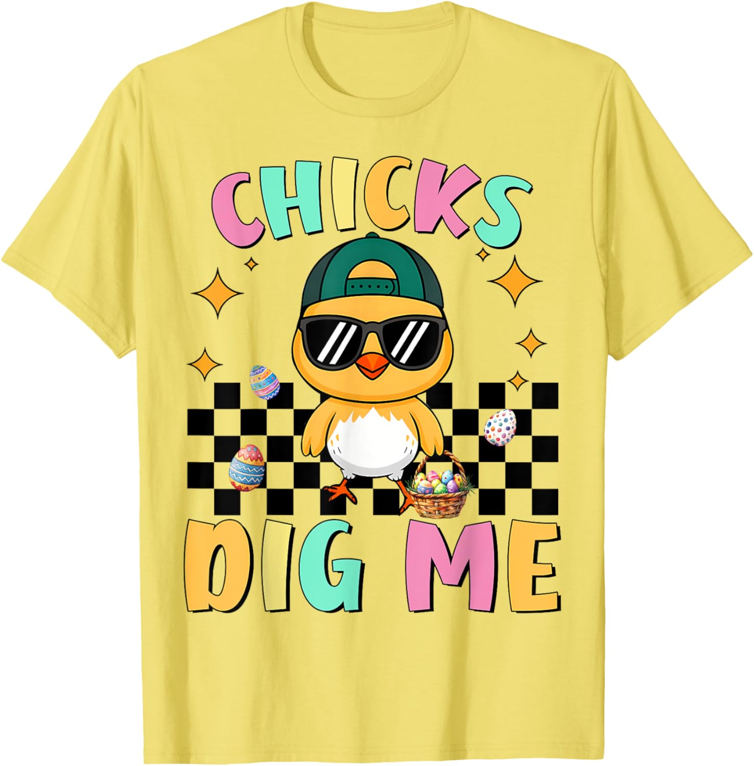 Funny Easter T-Shirt for Toddlers Chicks Dig Me Perfect for Boys - 8