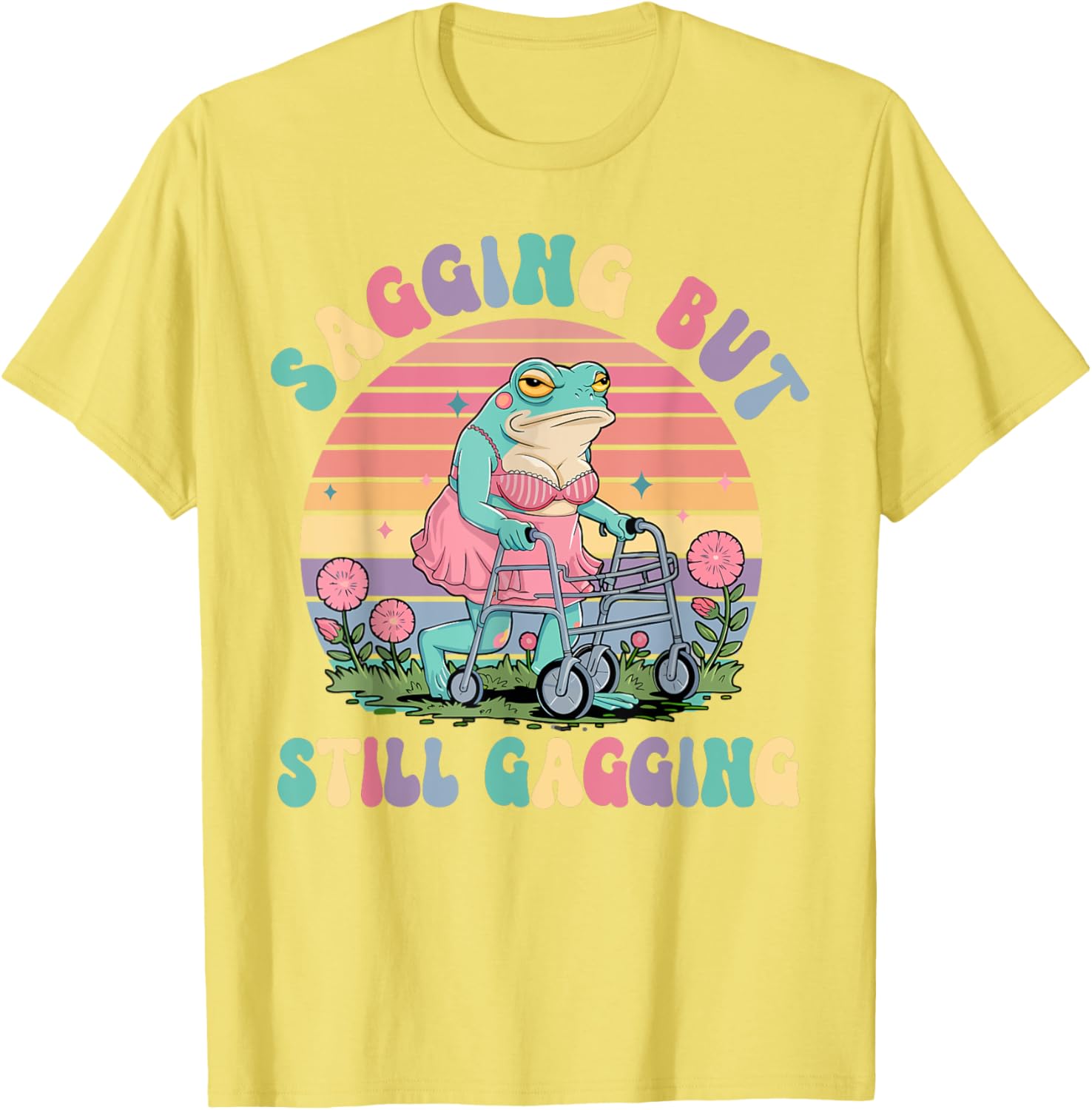 Funny Sagging Frog Meme T-Shirt for Adults - Embarrassing Gift Idea - 22