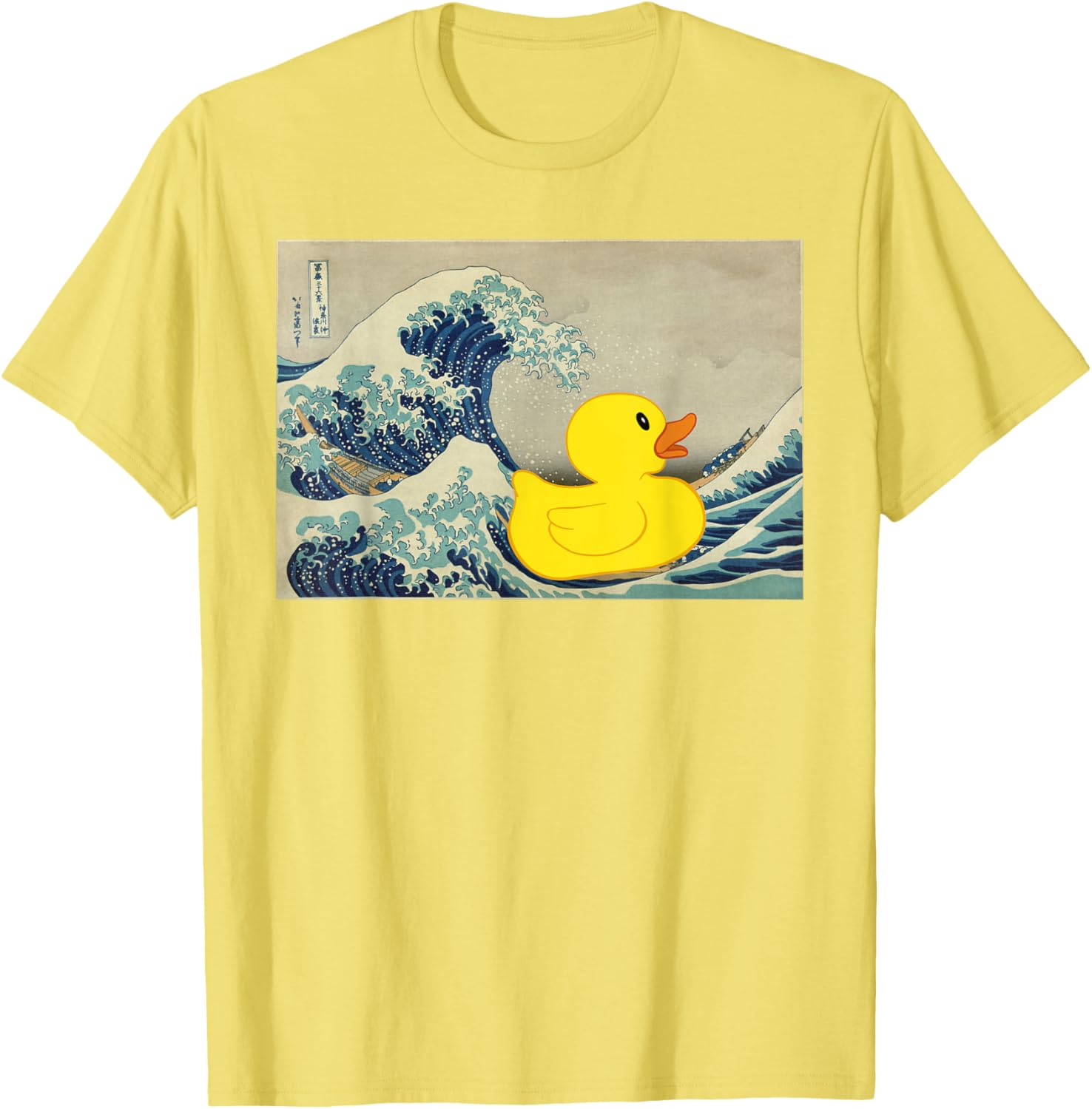 Rubber Duck on Great Wave T-Shirt – Fun and Unique Beachwear Style - 24
