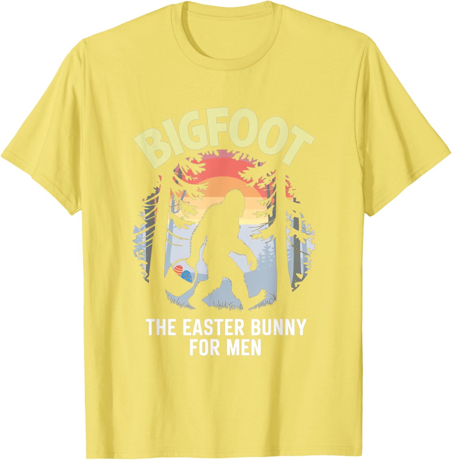 Bigfoot Easter Bunny T-Shirt for Men Fun Apparel Gift Idea - 12