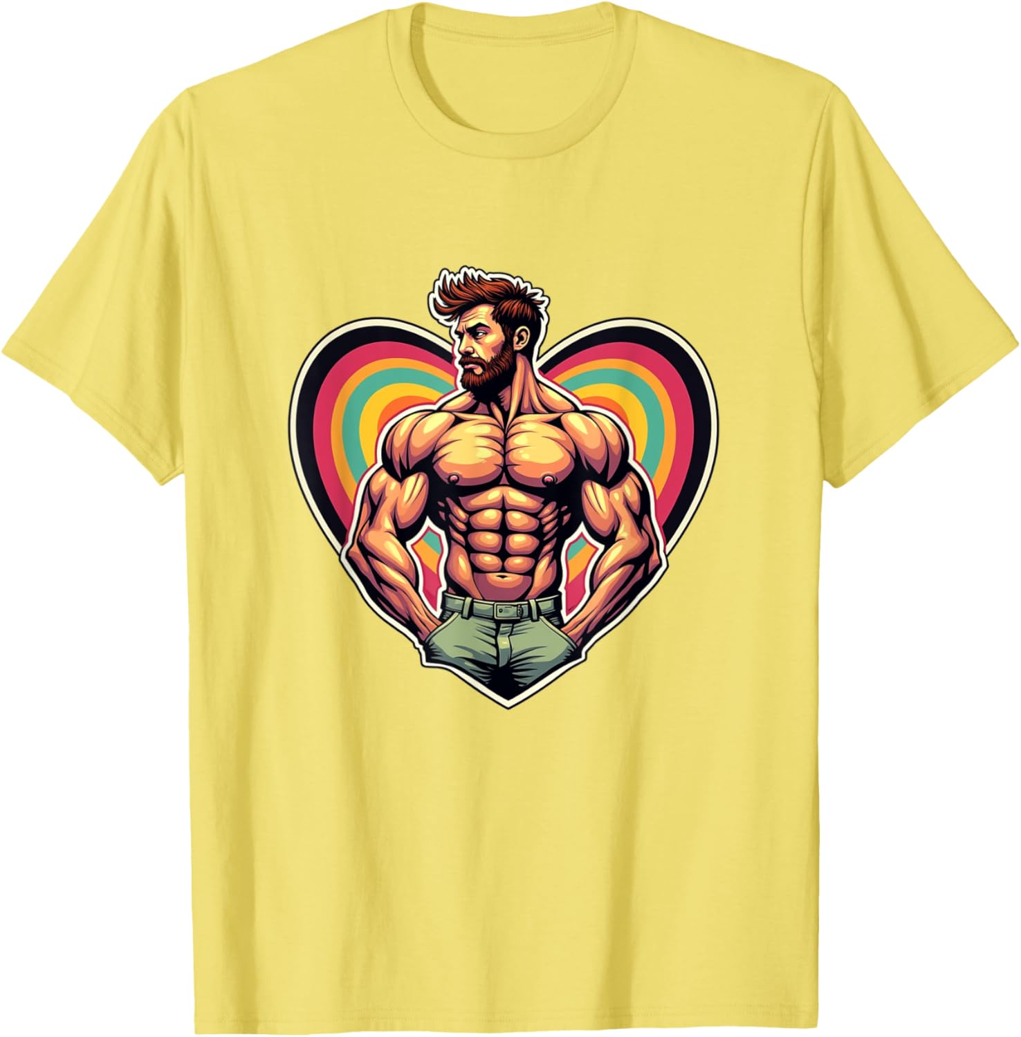 Funny I Love Ginger Daddy LGBTQ Pride Vintage T-Shirt for Men and Women - 17