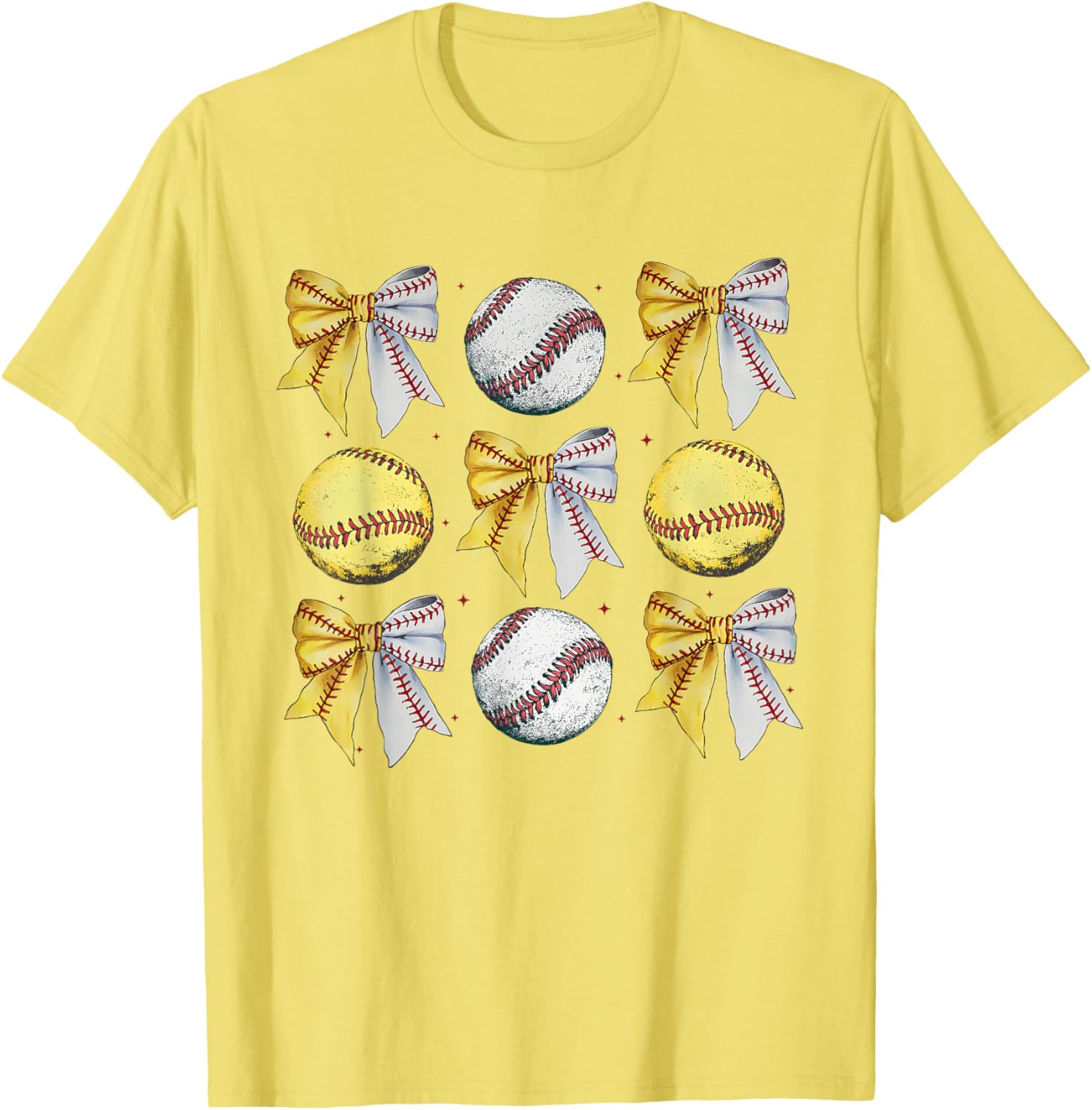 Coquette Bow Baseball Softball Game Day Mom T-Shirt for Women - 12