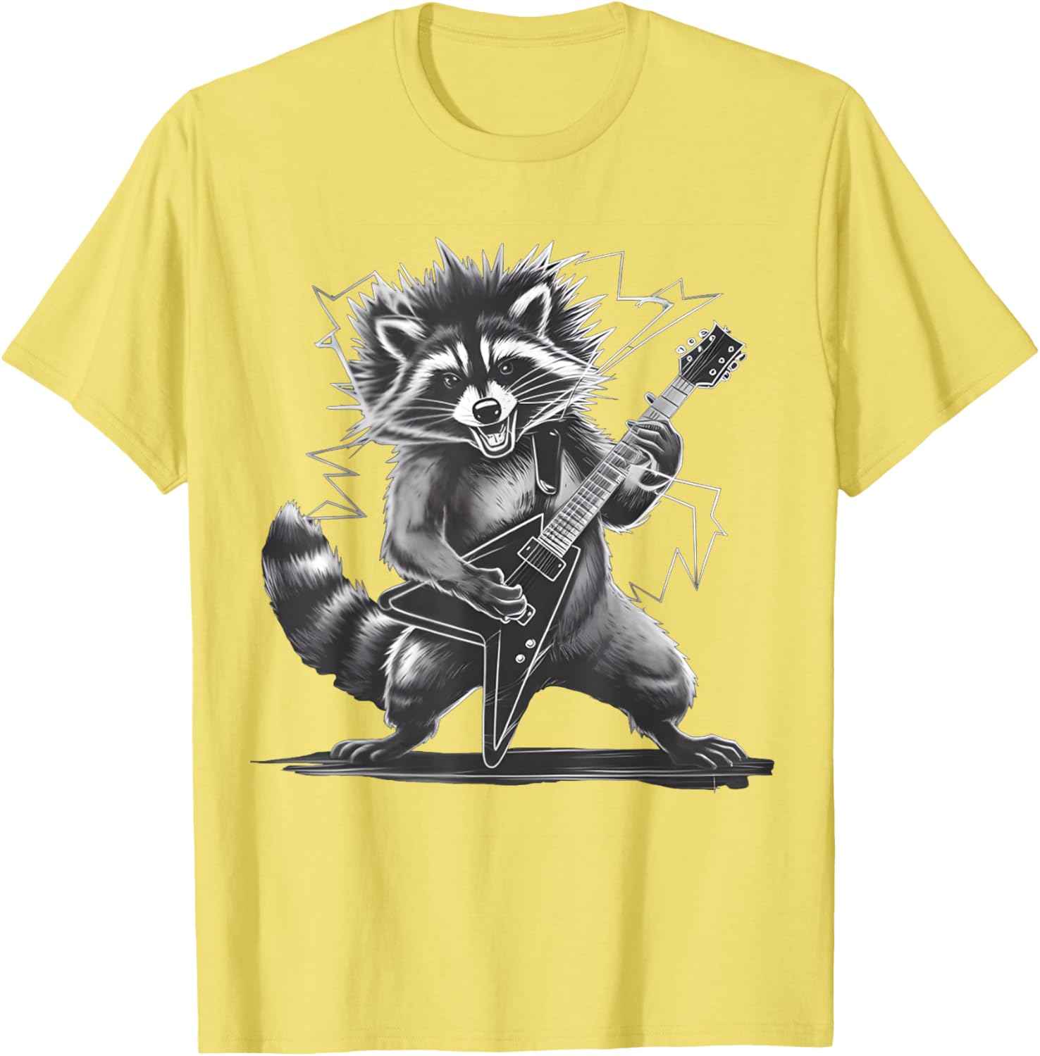 Funny Raccoon Rock and Roll T-Shirt for Men, Women, and Kids - 29
