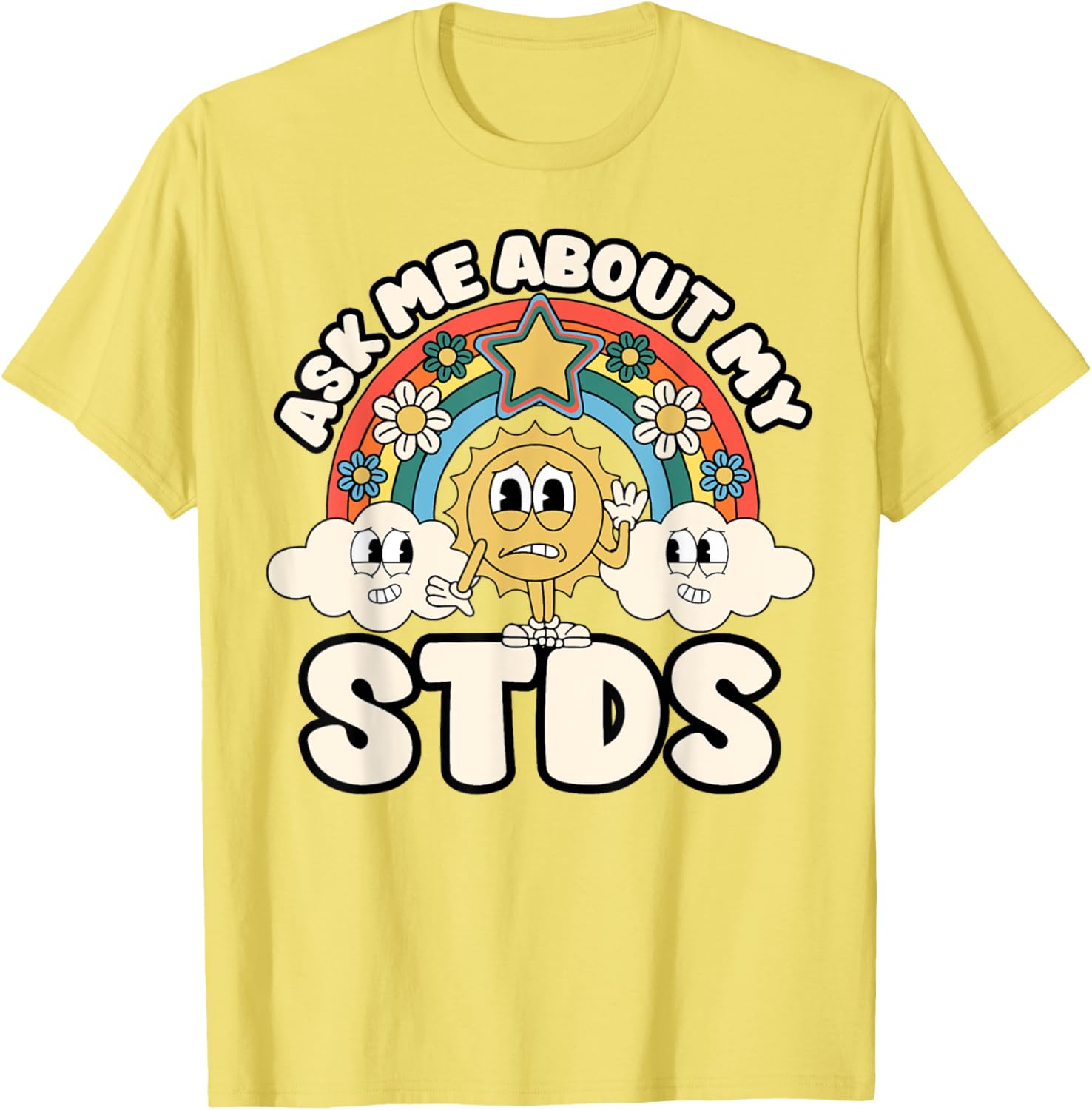Funny Ask Me About My STDs T-Shirt for Inappropriate Adult Humor Lovers - 5