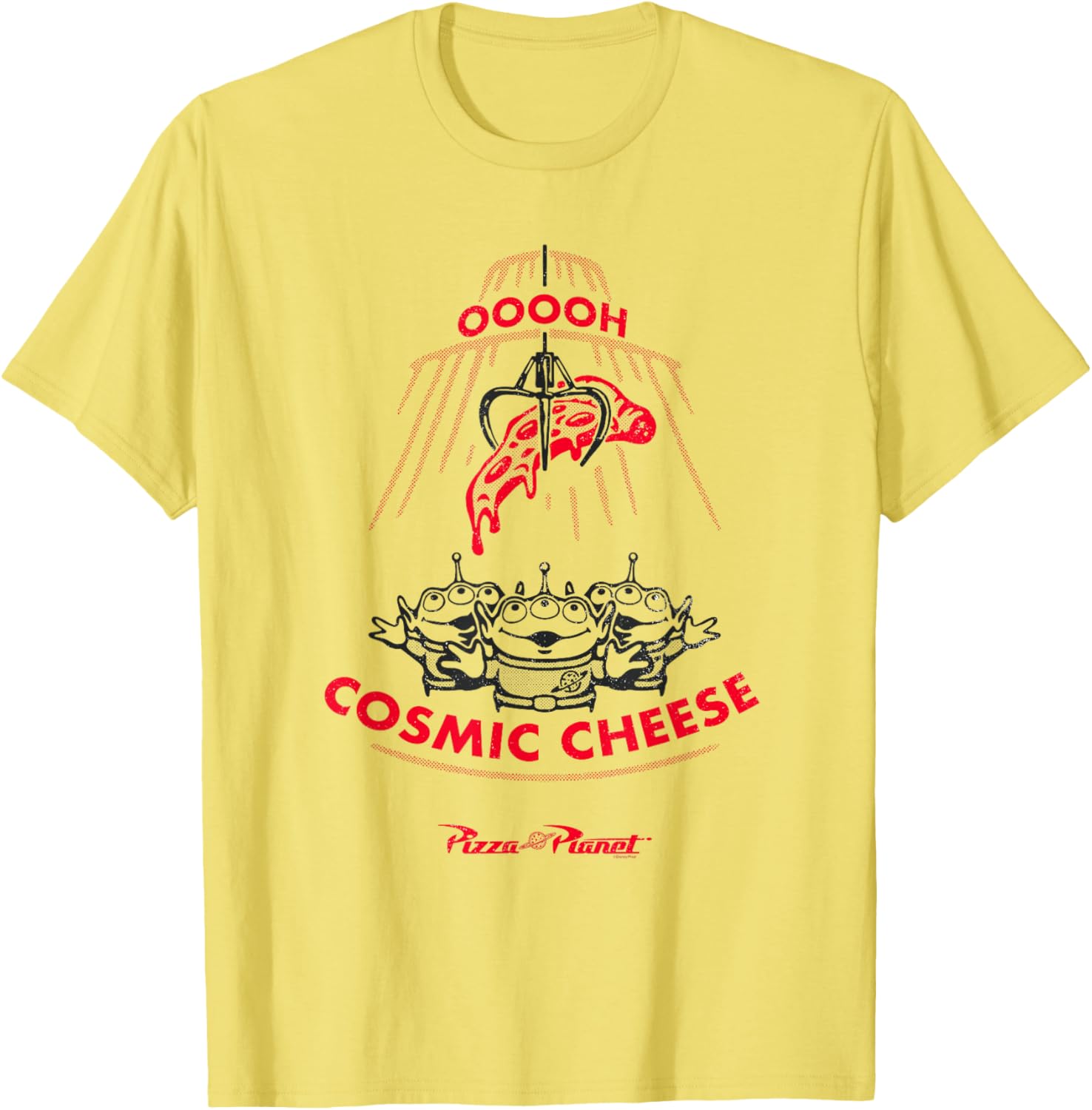 Cosmic Cheese T-Shirt Featuring Toy Story Pizza Planet Aliens - 9