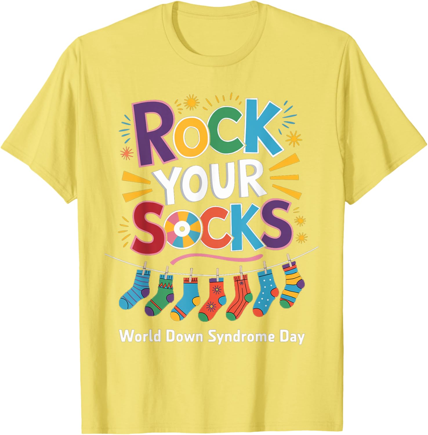 Rock Your Socks Kids T-Shirt for World Down Syndrome Awareness Day - 23