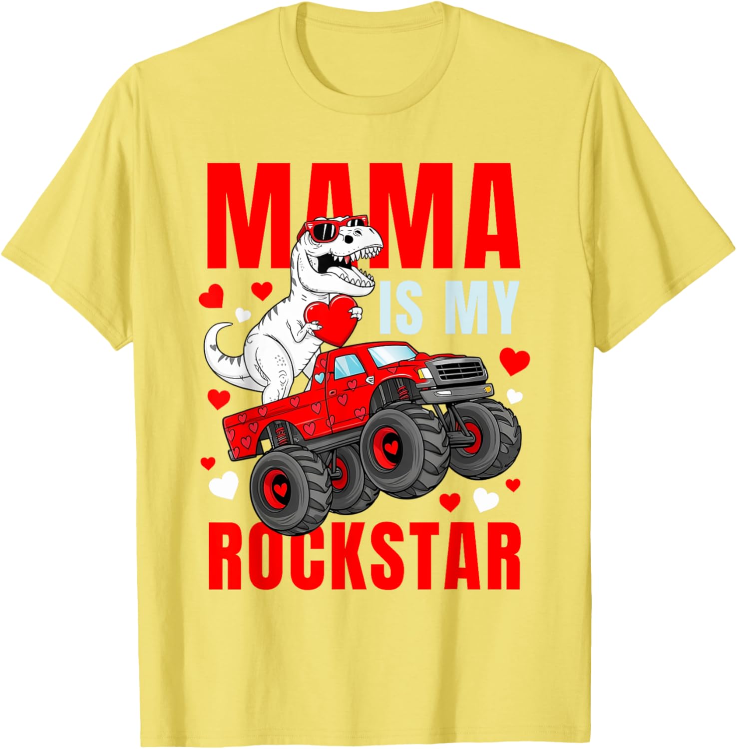 Mama Is My Rockstar Dinosaur T-Shirt Cute Love Mom Apparel - 19