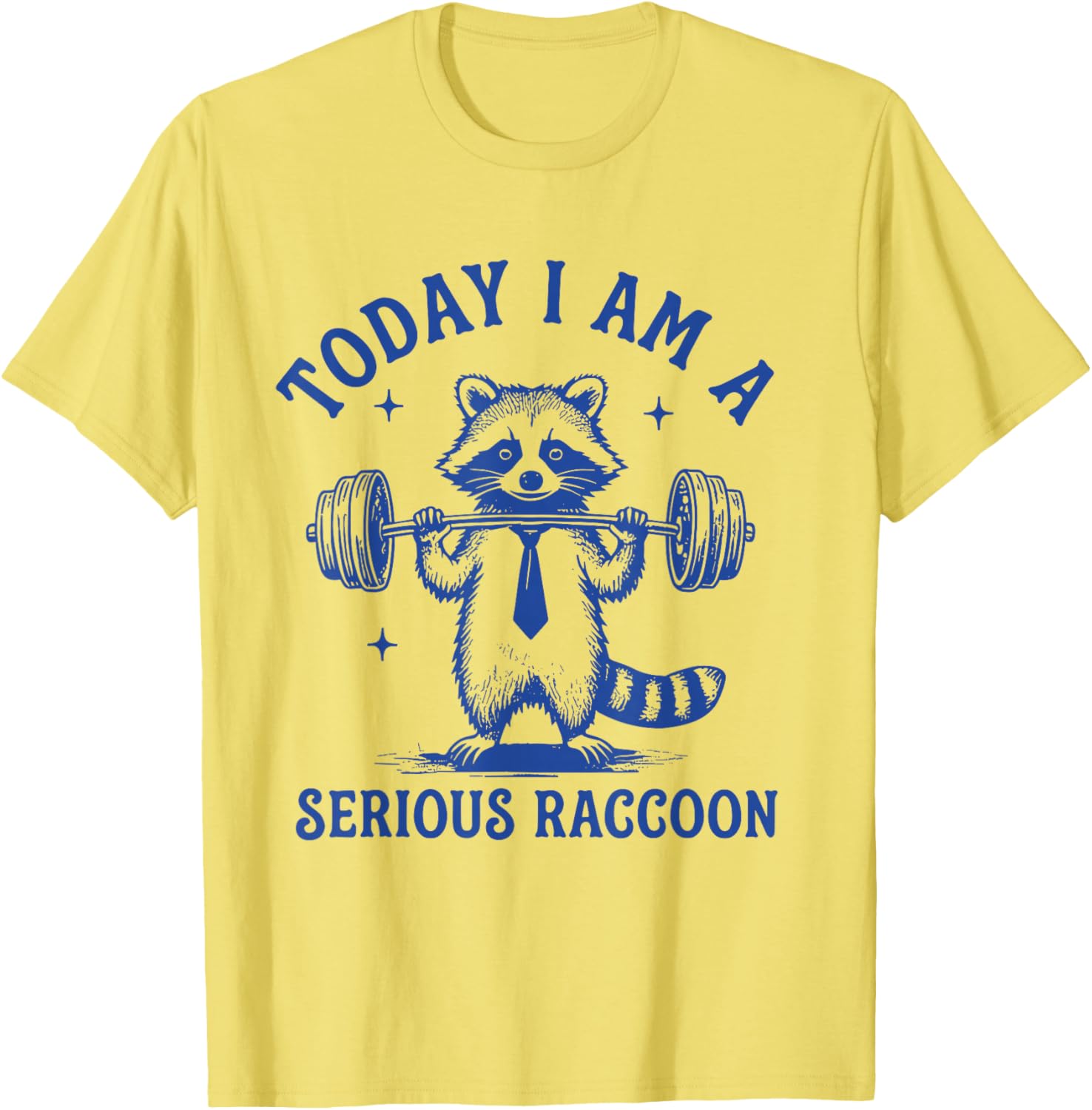 Funny Serious Raccoon Lifting Weights T-Shirt for Animal Lovers - 5