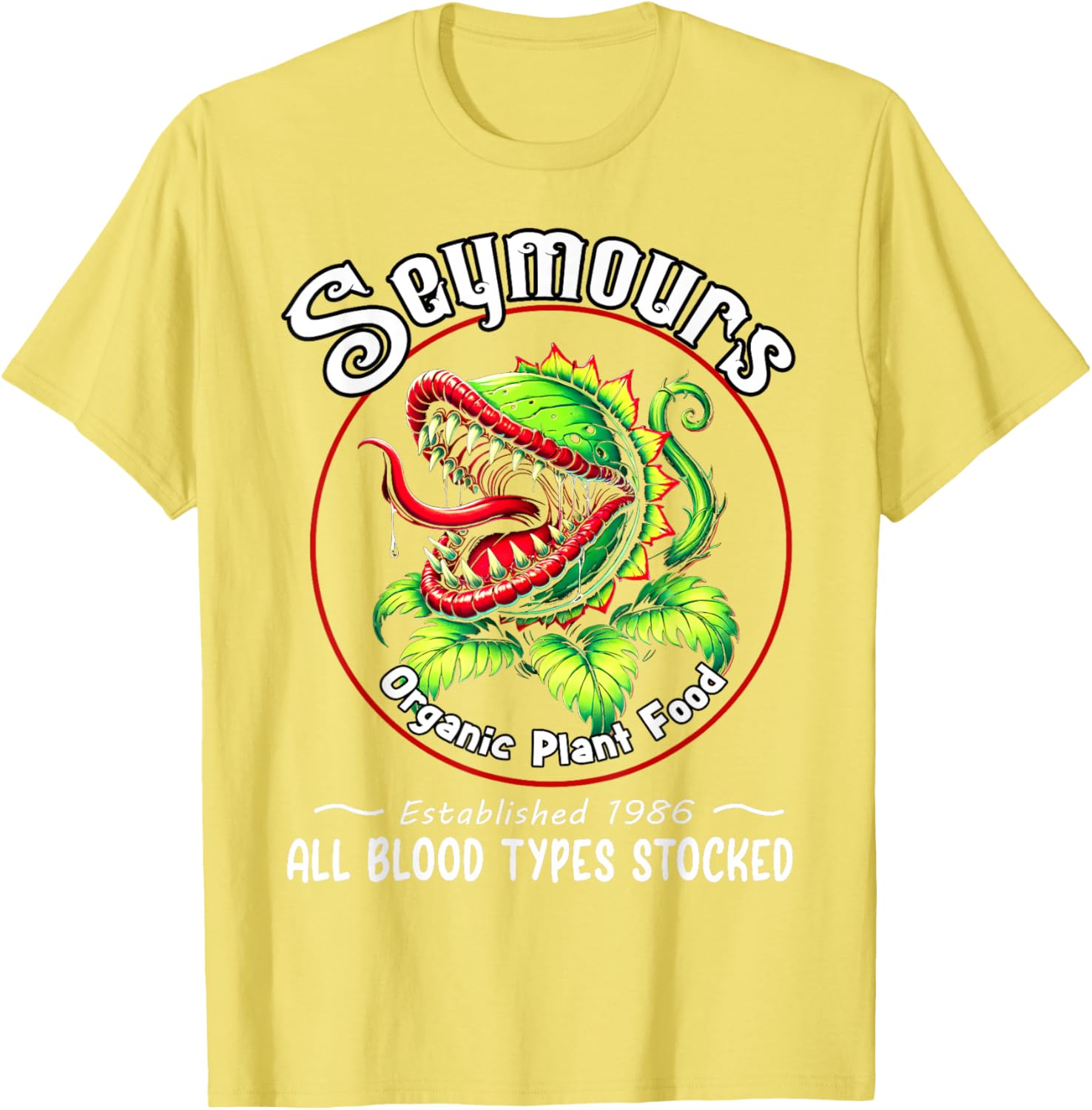 Organic Plant Food Horror Retro T-Shirt Fun Unique Apparel for Fans - 9