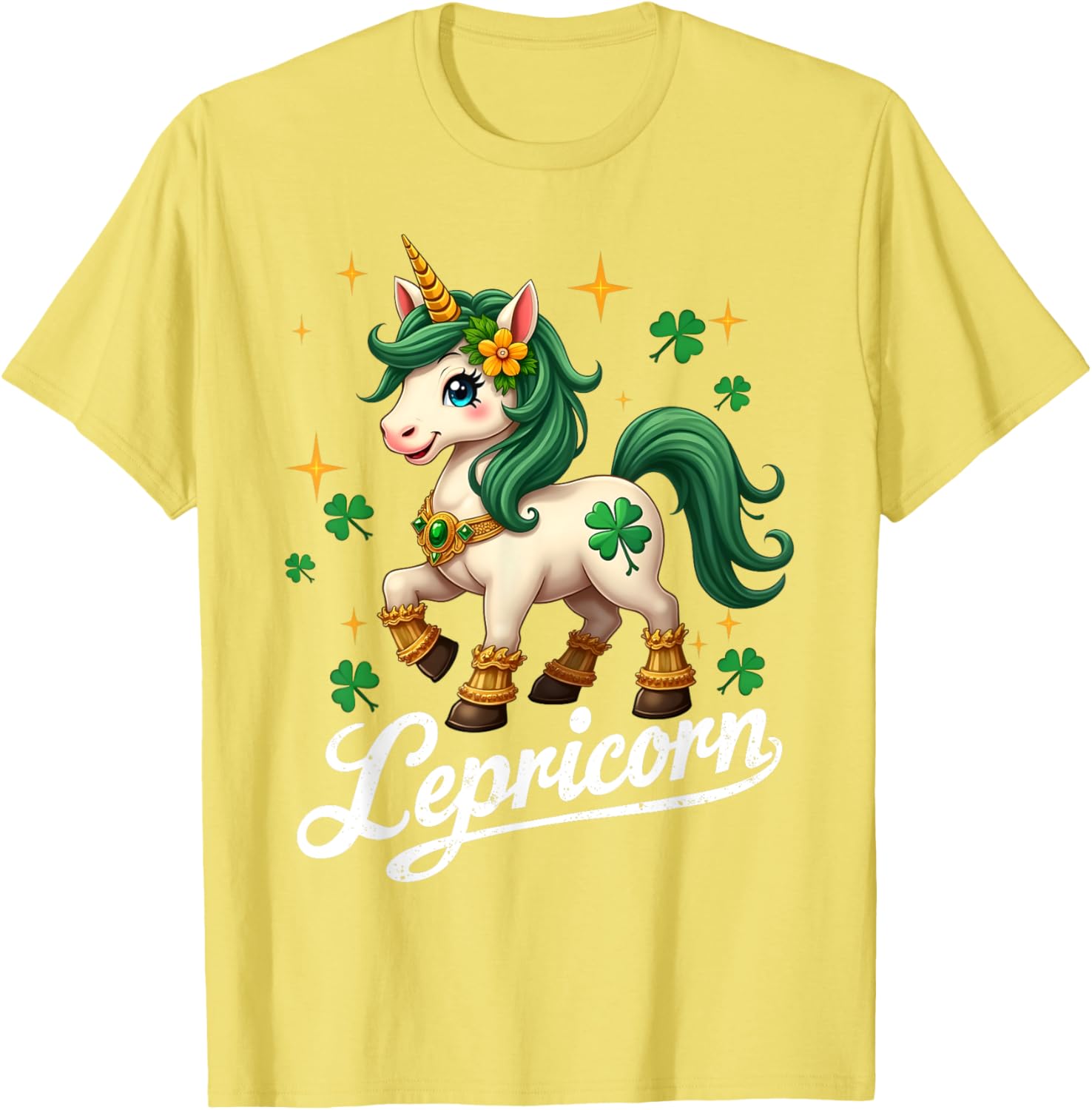 Cute St Patricks Day Unicorn T-Shirt for Girls - St Patty's Style - 19