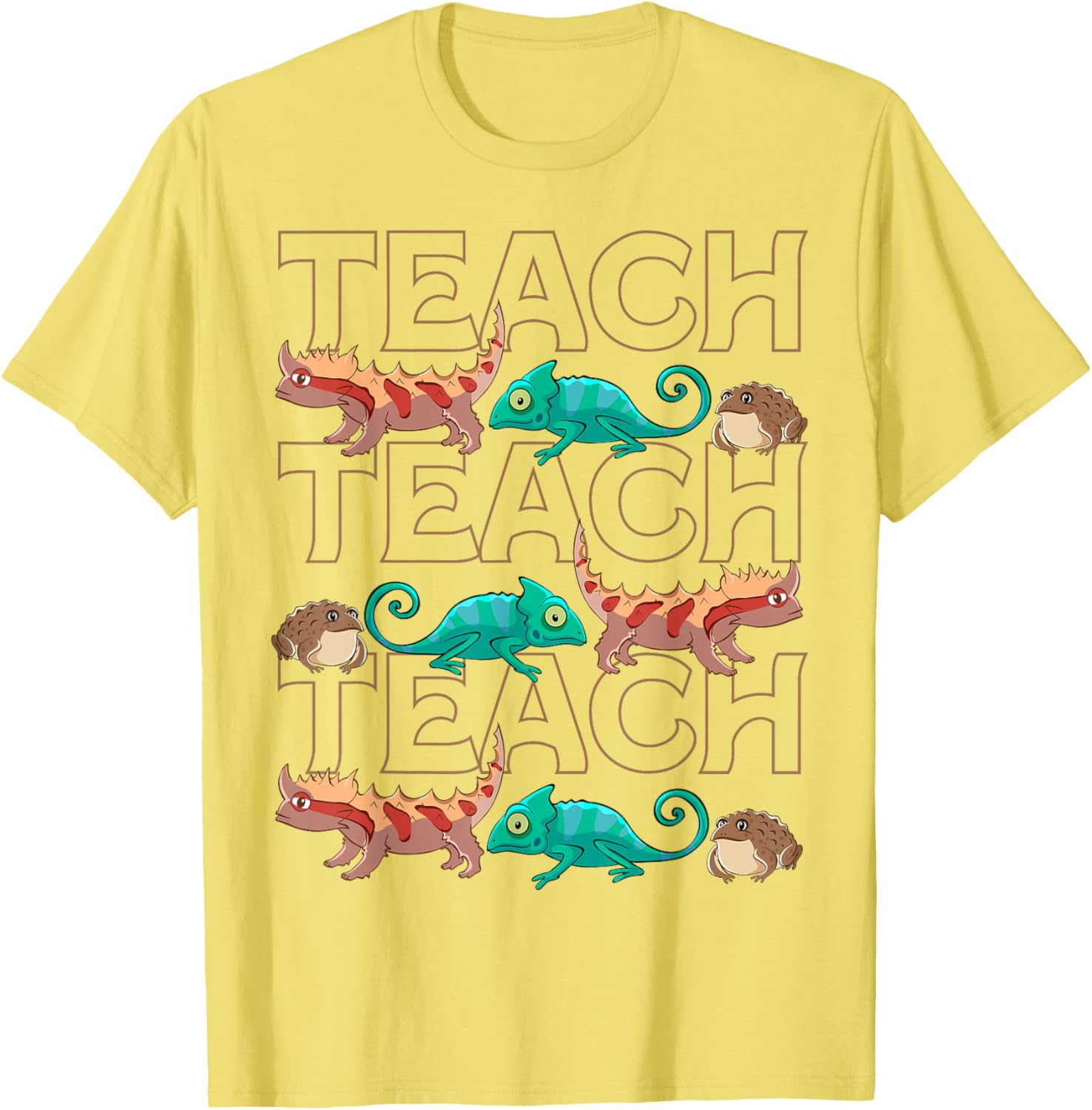 Cute Reptiles Teacher T-Shirt for Animal Lovers and Students - 13