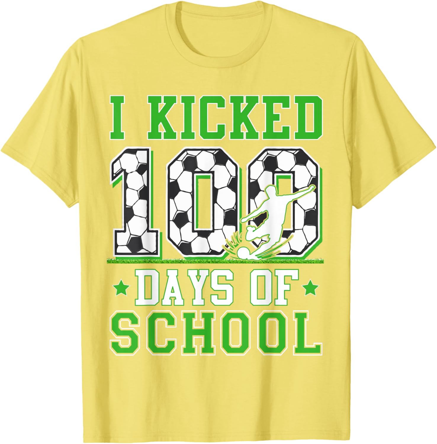100 Days of School Soccer T-Shirt for Kids - Fun Boys' Apparel - 17