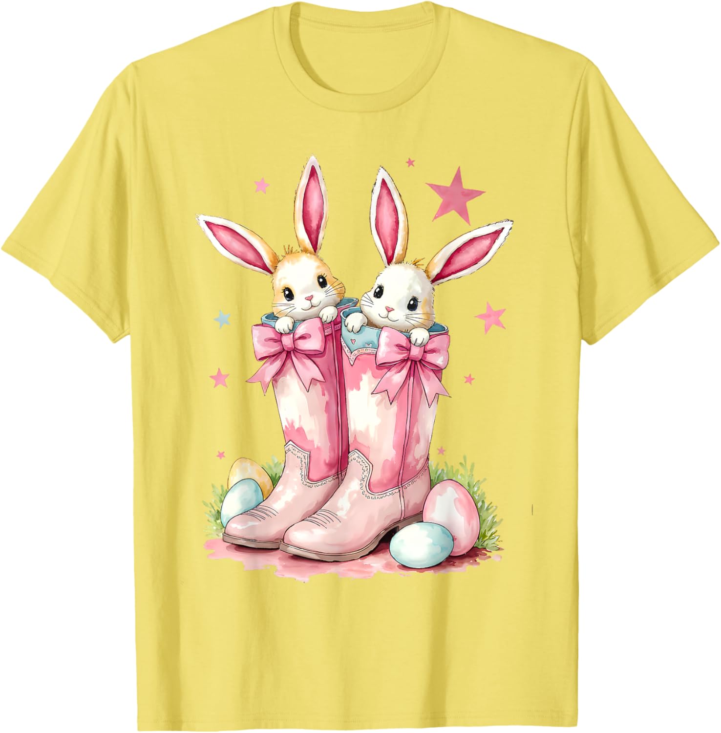 Howdy Easter Western Bunny Cowboy Boots T-Shirt for Fun Festivities - 11